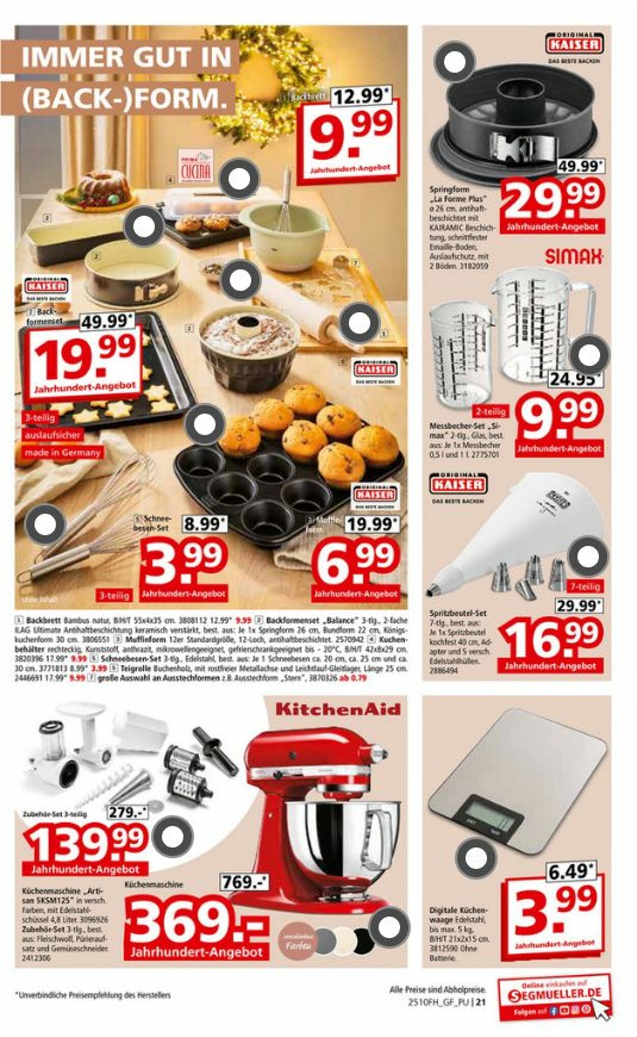 Prospekt SEGMÜLLER 18.10.2025 - 09.11.2025