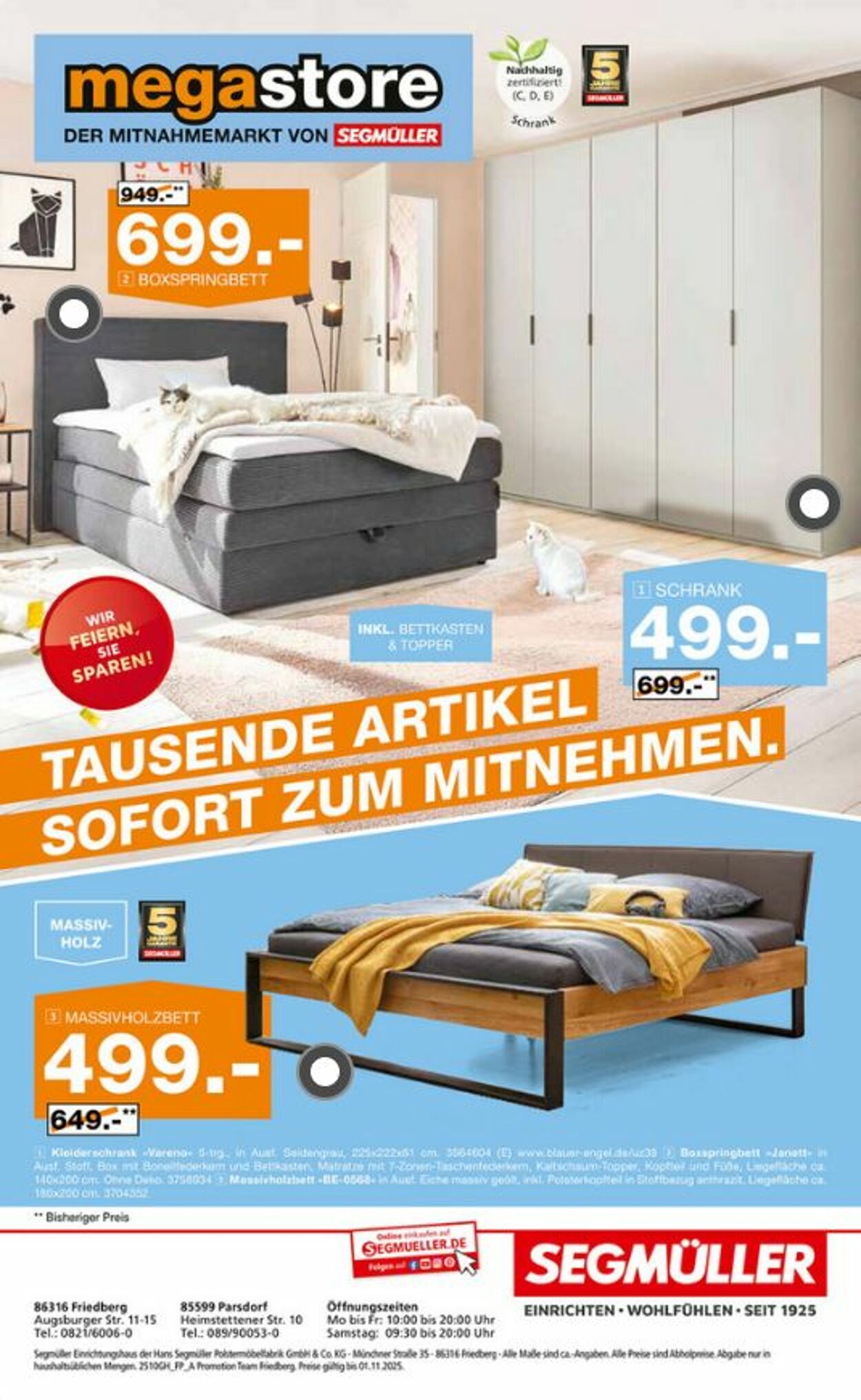 Prospekt SEGMÜLLER 11.10.2025 - 01.11.2025