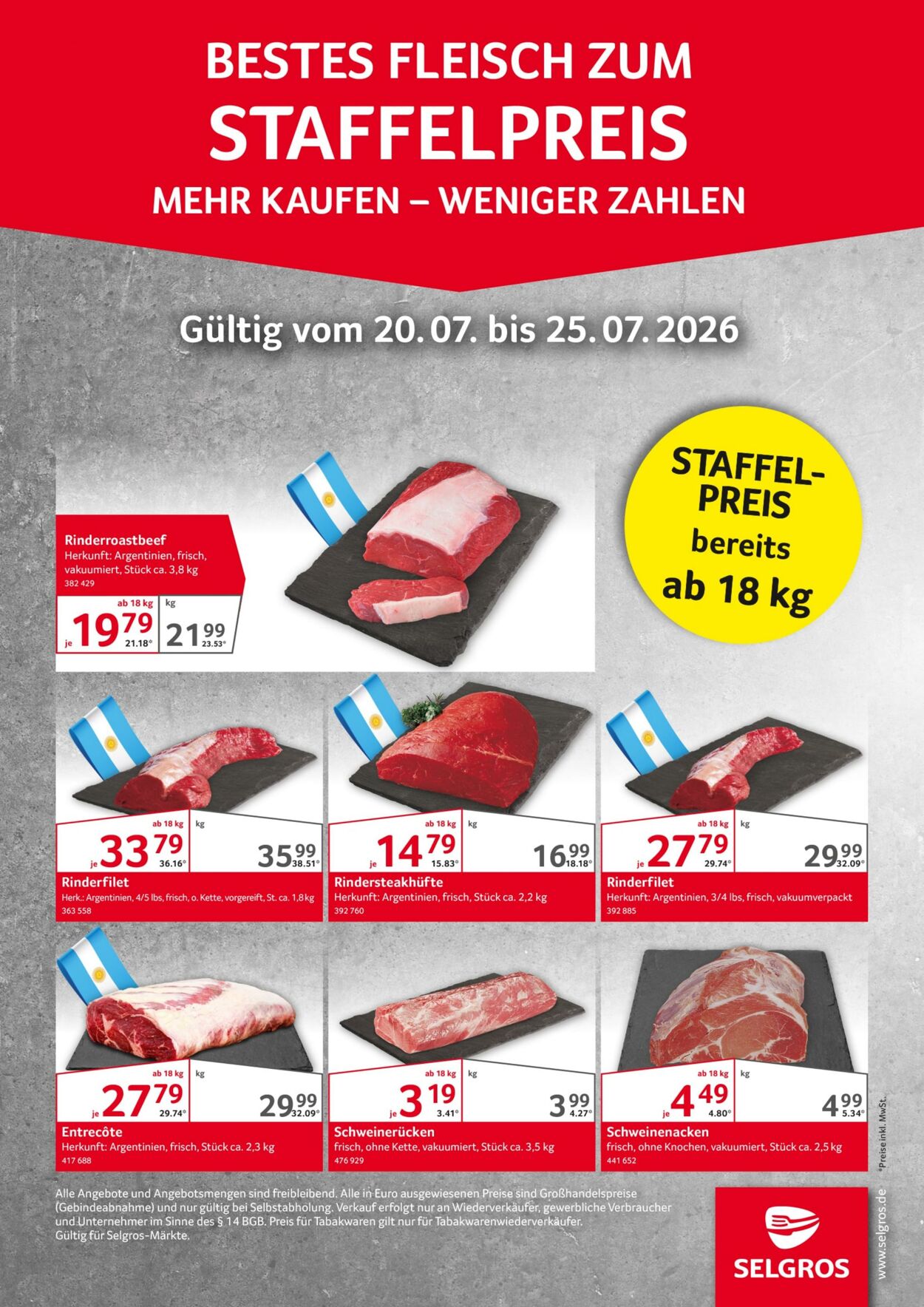 Prospekt Selgros 20.07.2026 - 25.07.2026