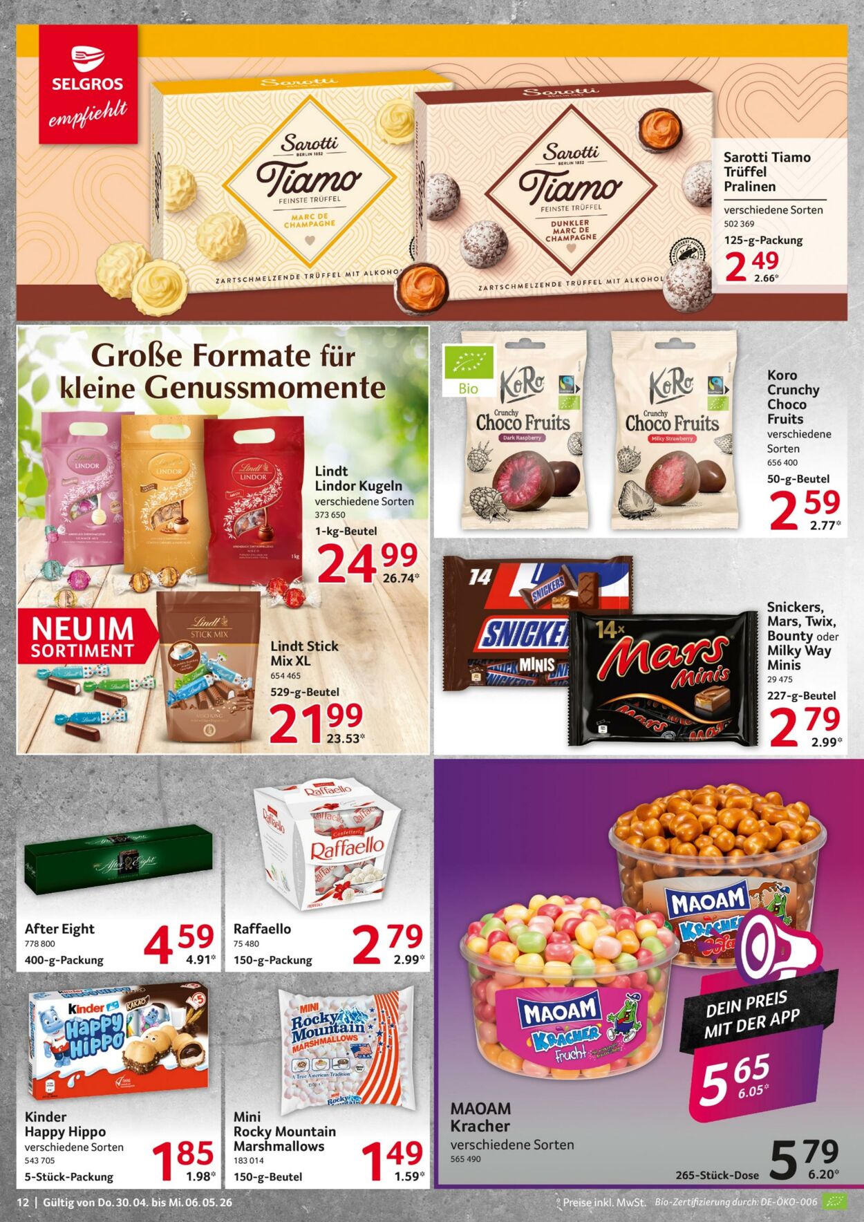 Prospekt Selgros 30.04.2026 - 06.05.2026
