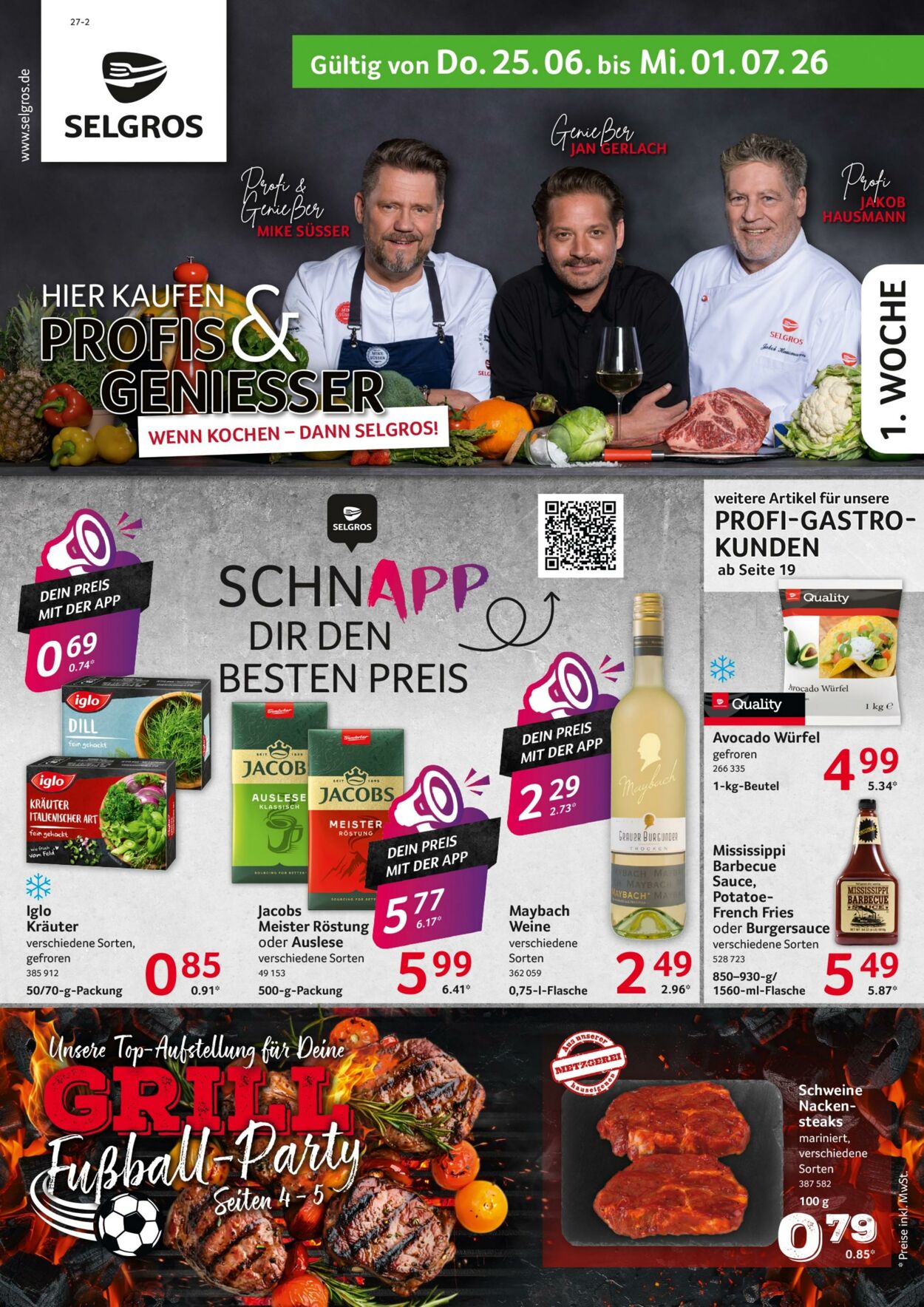 Prospekt Selgros 25.06.2026 - 01.07.2026