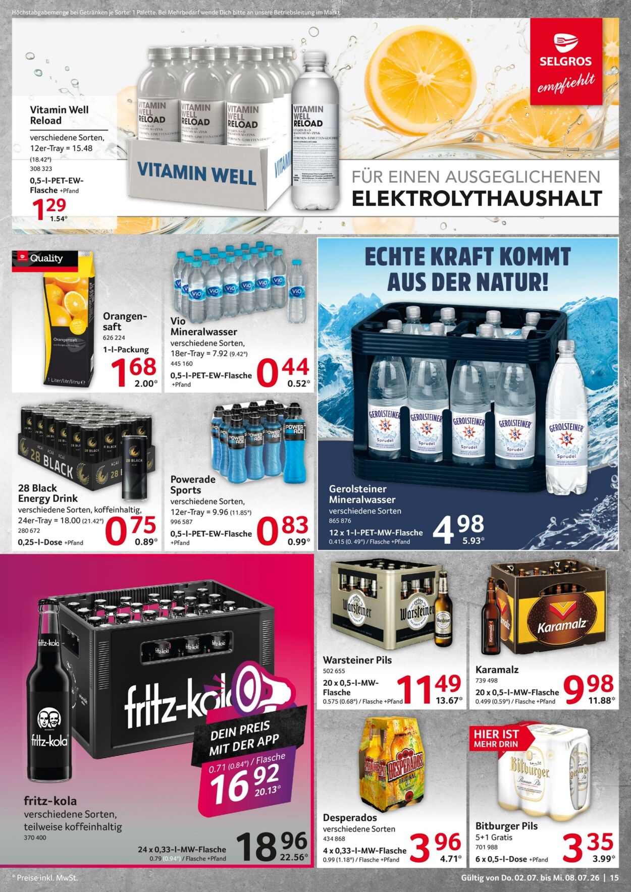 Prospekt Selgros 02.07.2026 - 08.07.2026