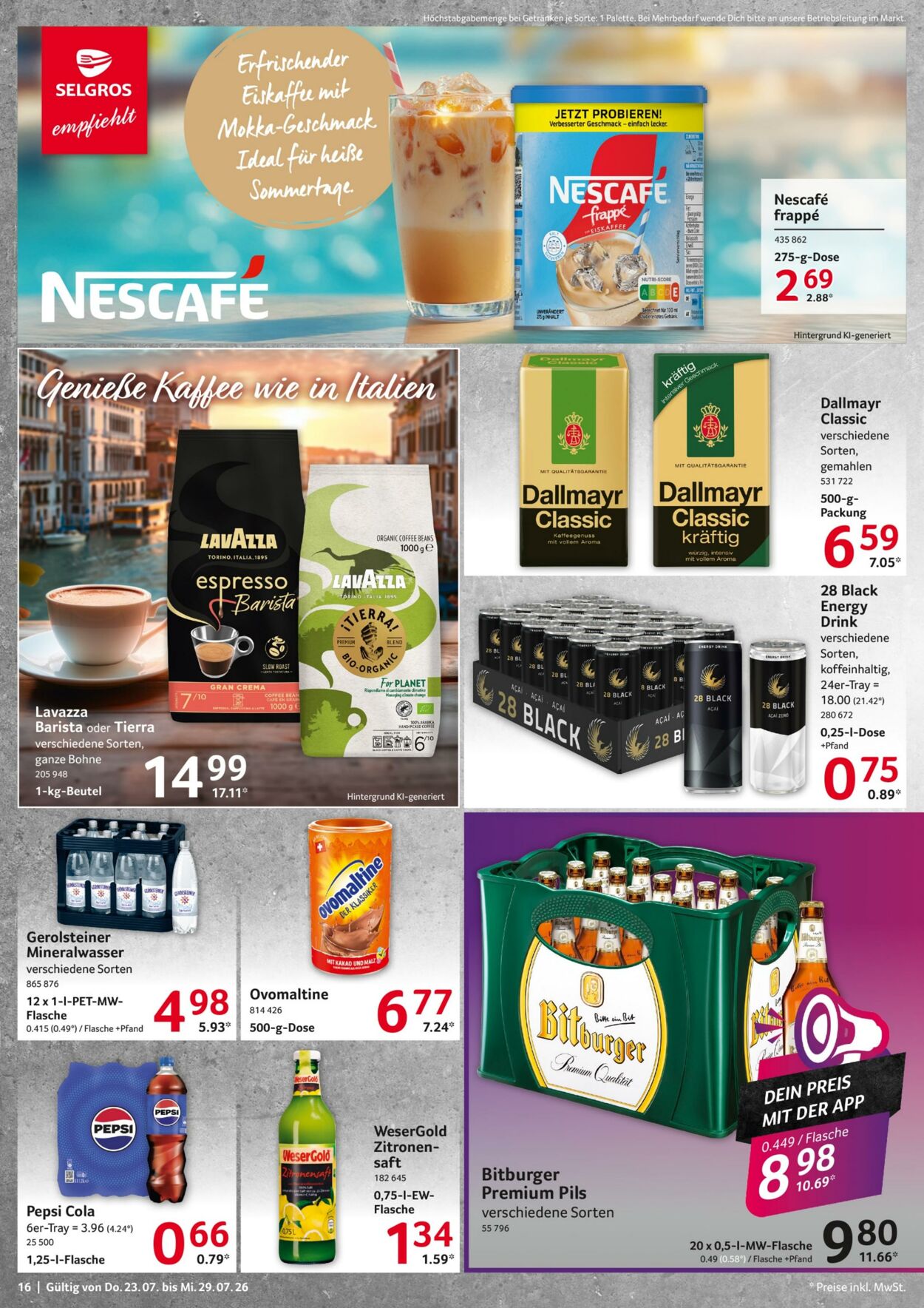 Prospekt Selgros 23.07.2026 - 29.07.2026