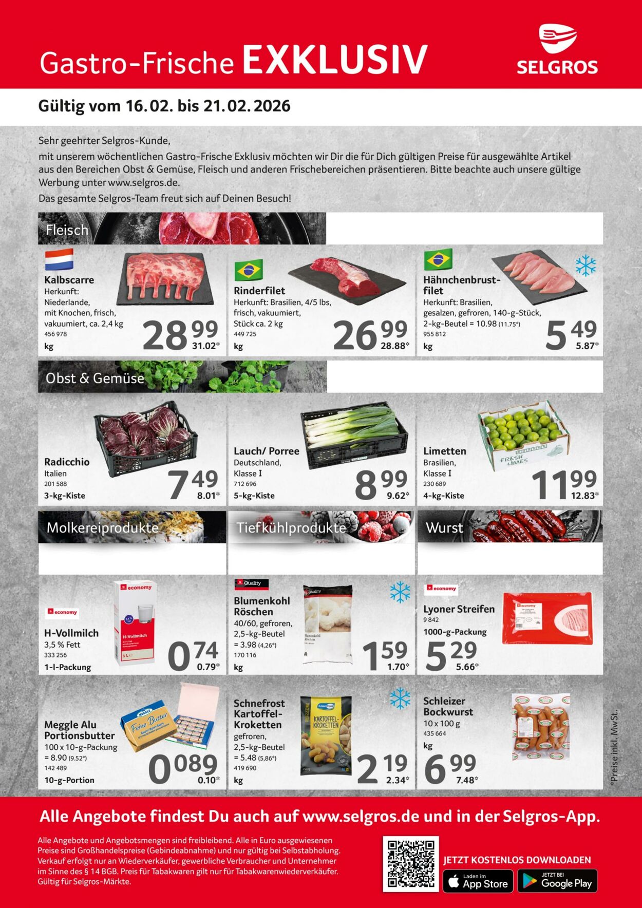 Prospekt Selgros 16.02.2026 - 21.02.2026