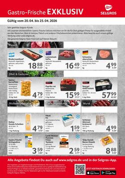 Prospekt Selgros 20.04.2026 - 25.04.2026