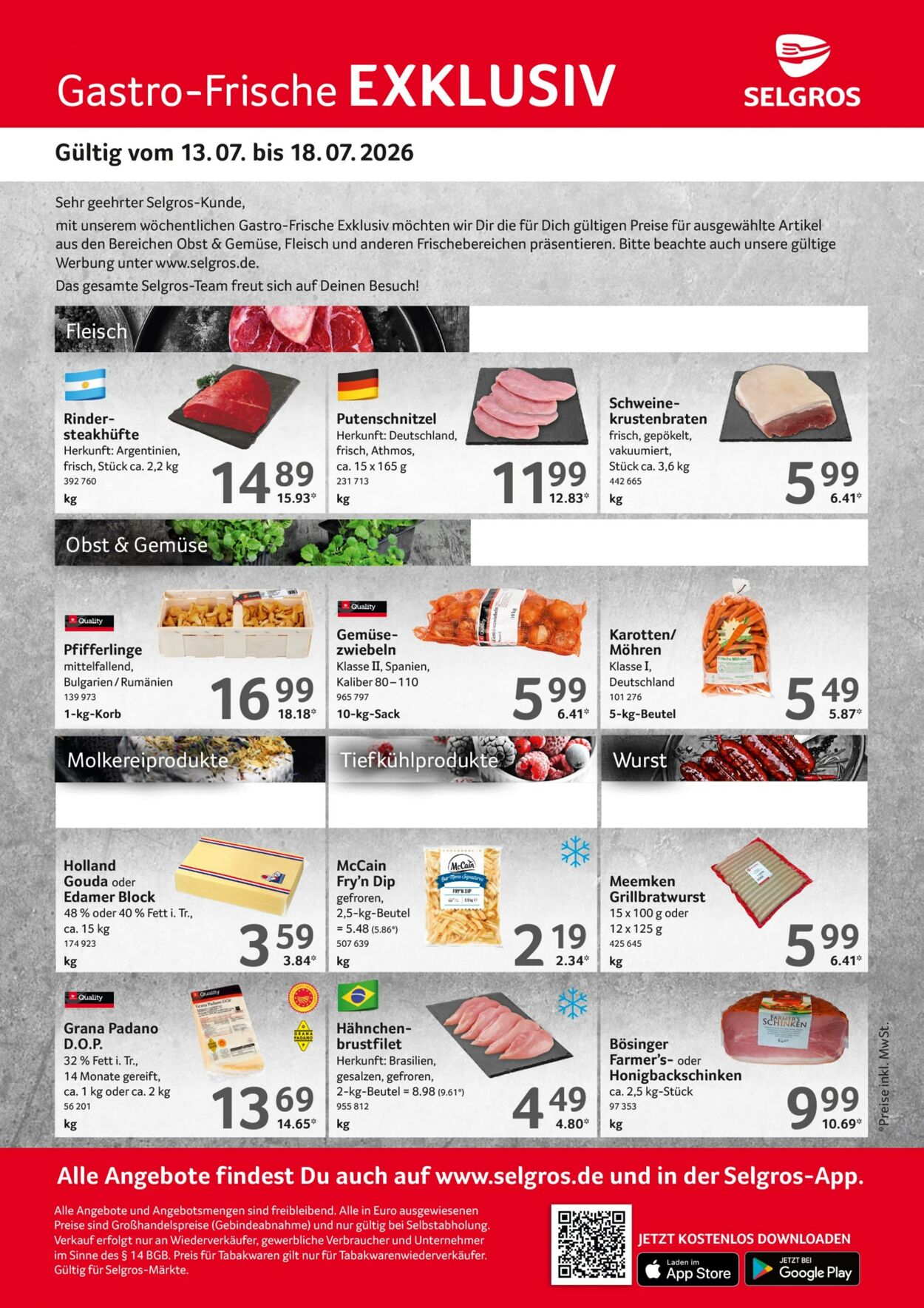 Prospekt Selgros 13.07.2026 - 18.07.2026