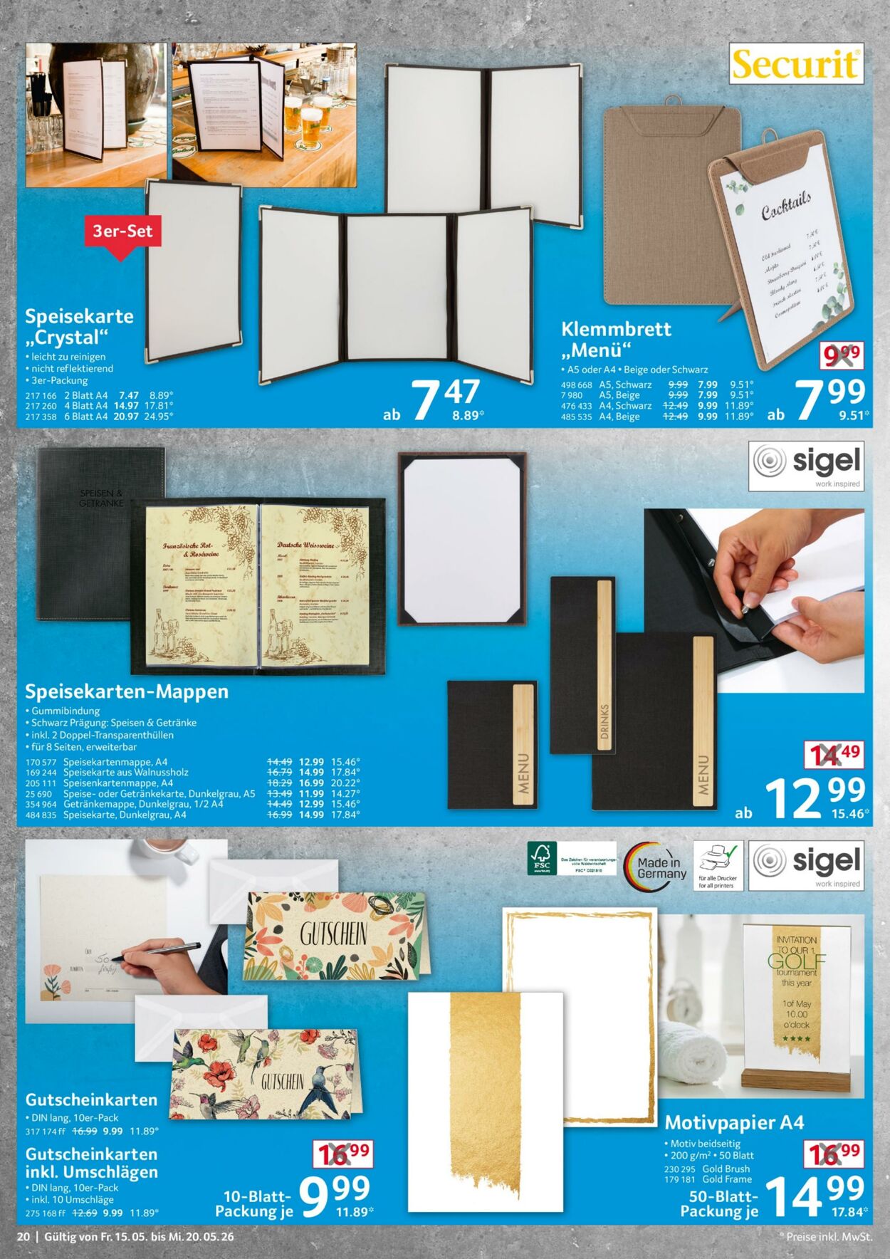 Prospekt Selgros 15.05.2026 - 20.05.2026