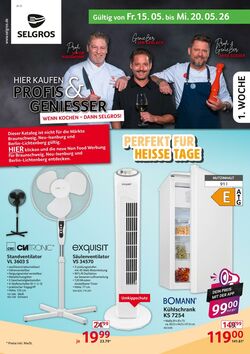 Prospekt Selgros 15.05.2026 - 20.05.2026
