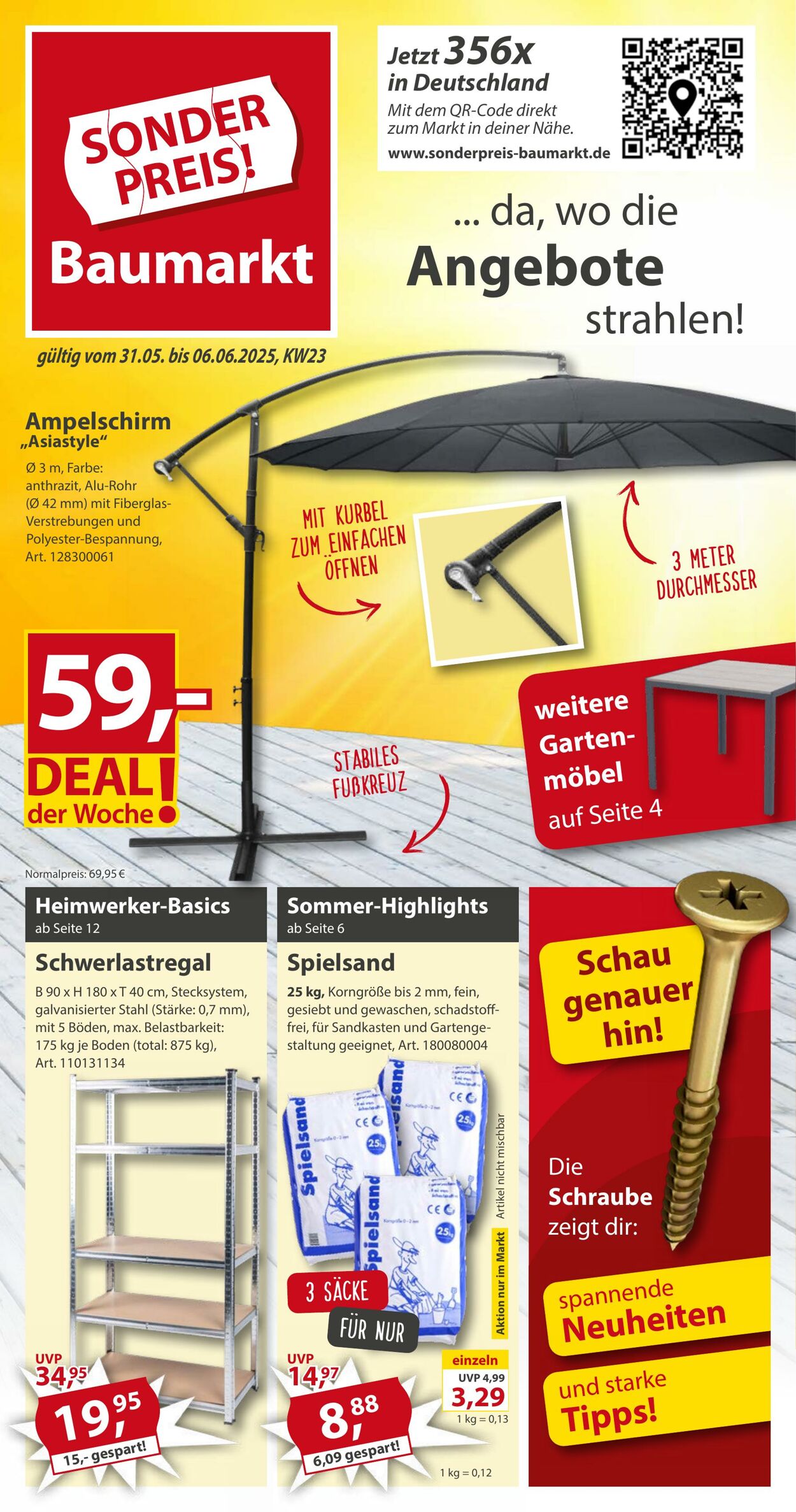Prospekt Sonderpreis Baumarkt 24.05.2025 - 07.06.2025