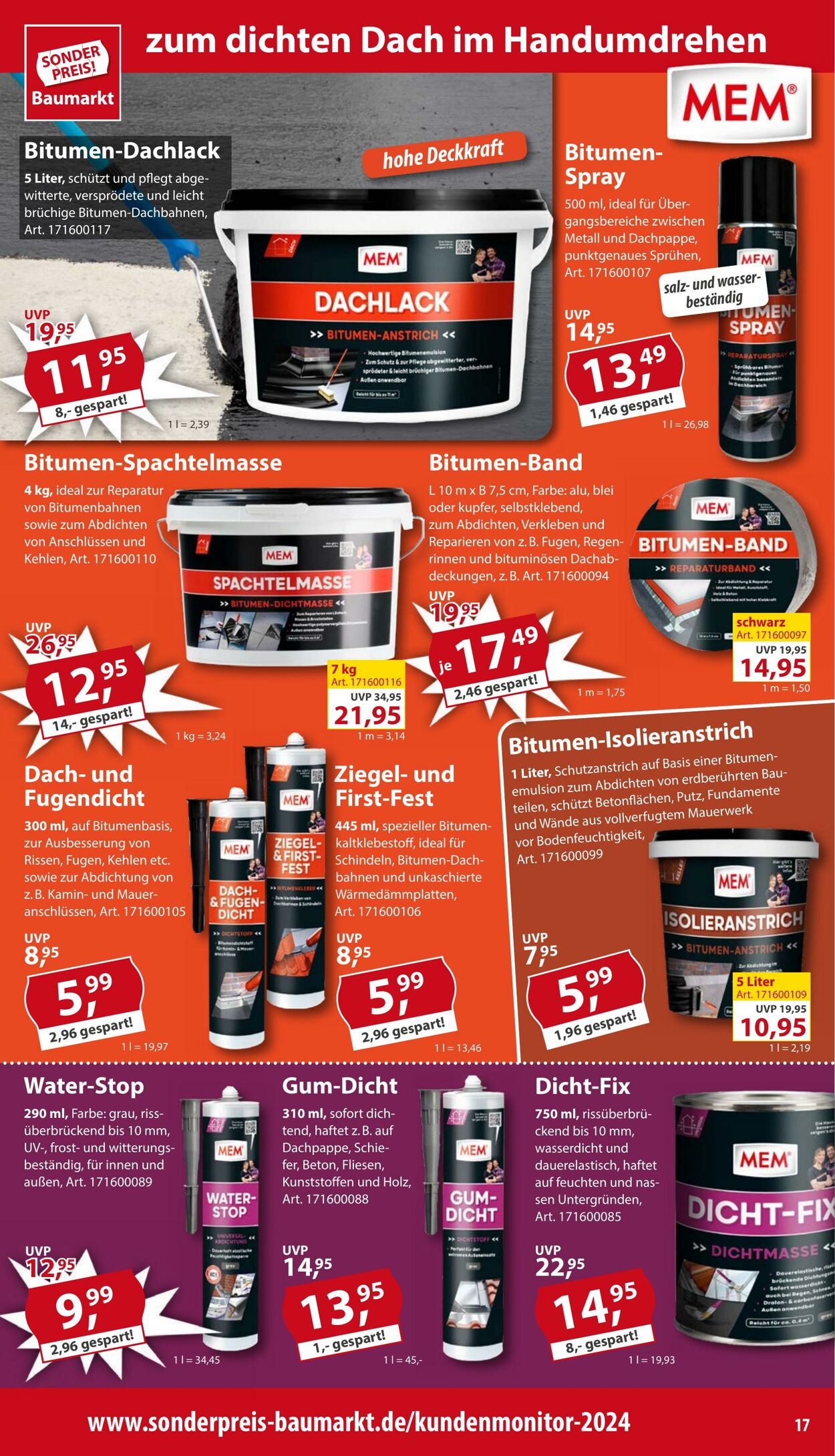Prospekt Sonderpreis Baumarkt 24.05.2025 - 07.06.2025