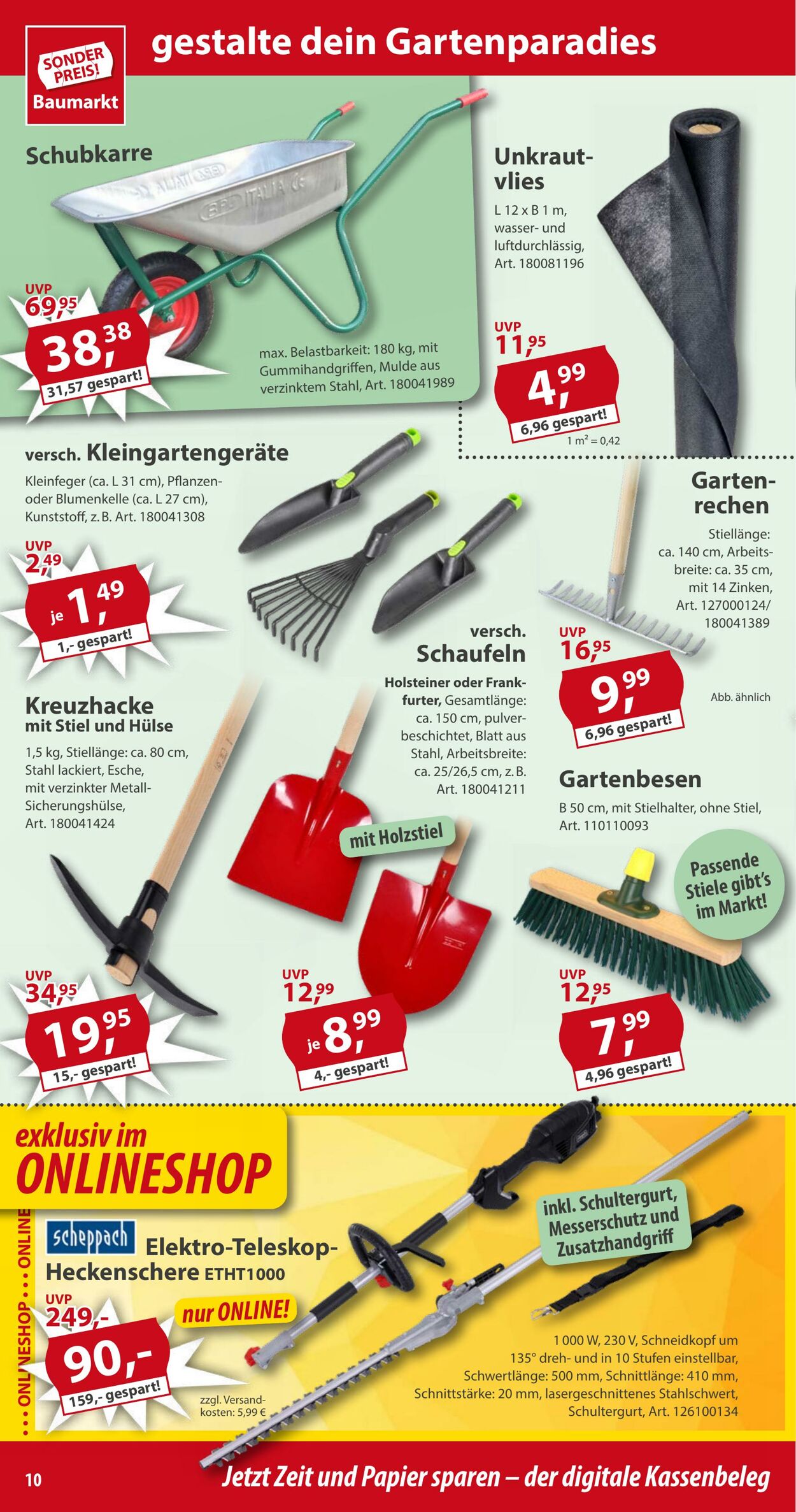 Prospekt Sonderpreis Baumarkt 31.05.2025 - 14.06.2025