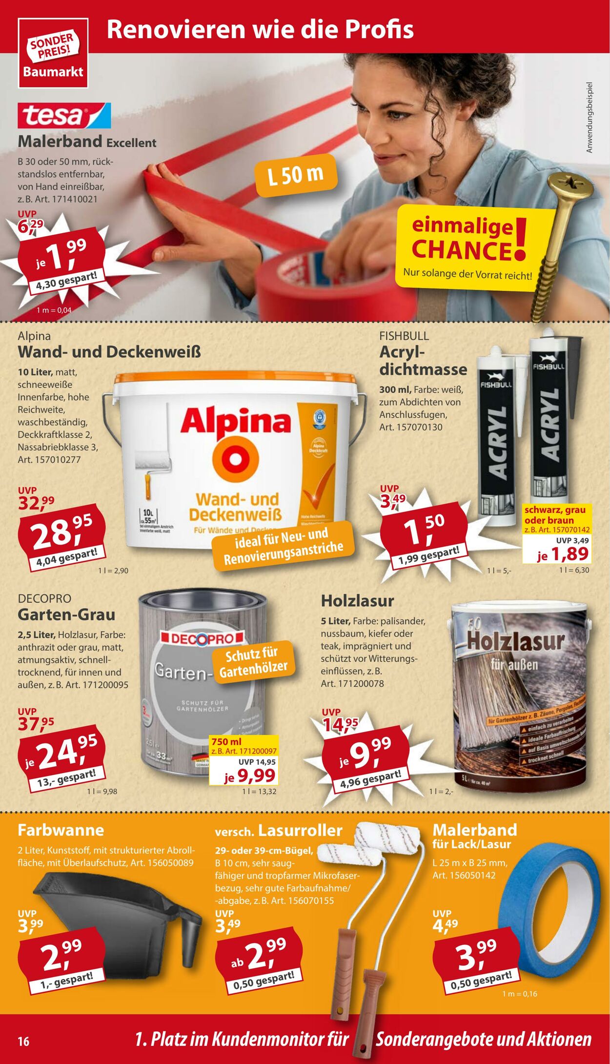 Prospekt Sonderpreis Baumarkt 31.05.2025 - 14.06.2025