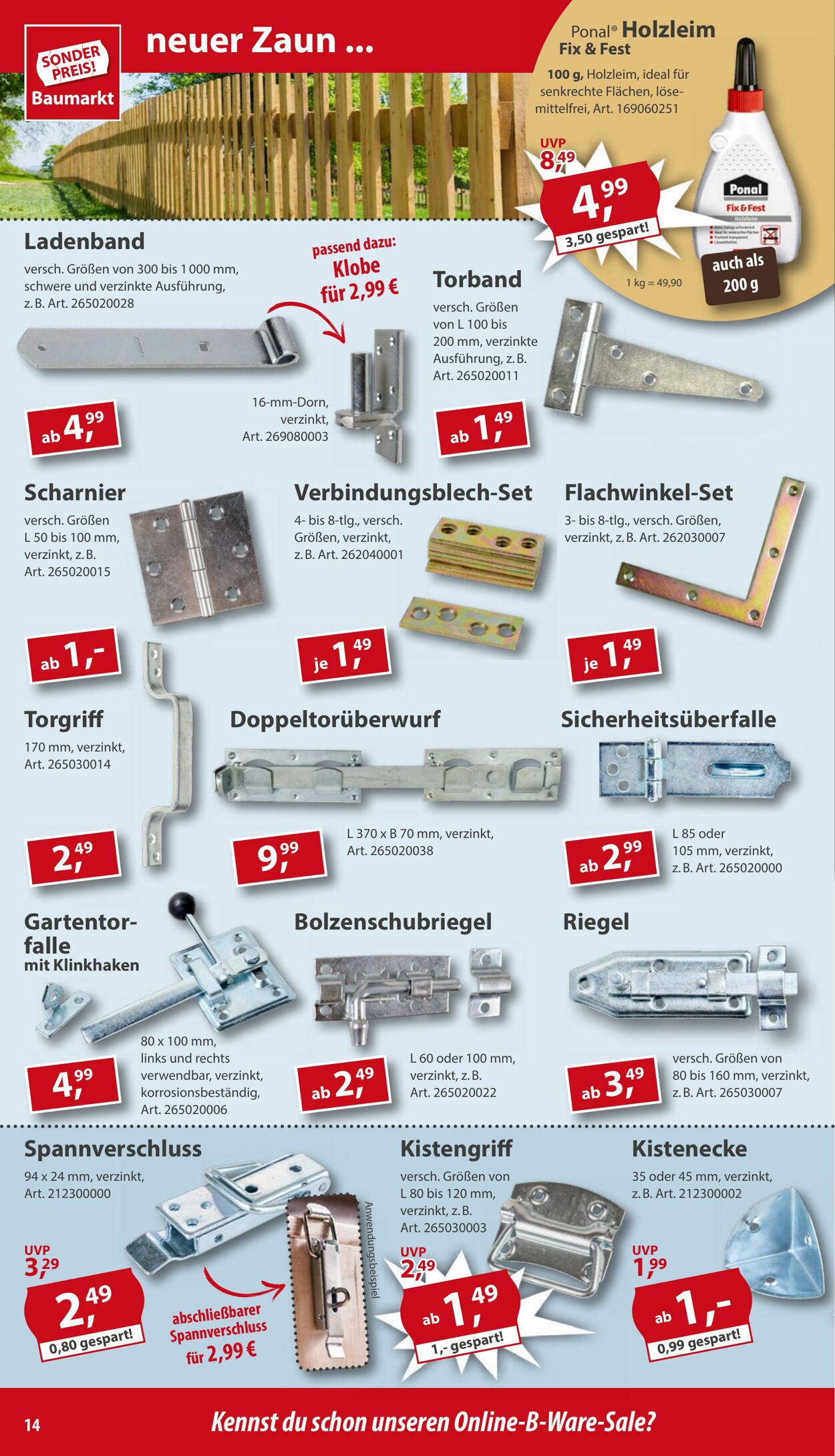 Prospekt Sonderpreis Baumarkt 07.06.2025 - 21.06.2025