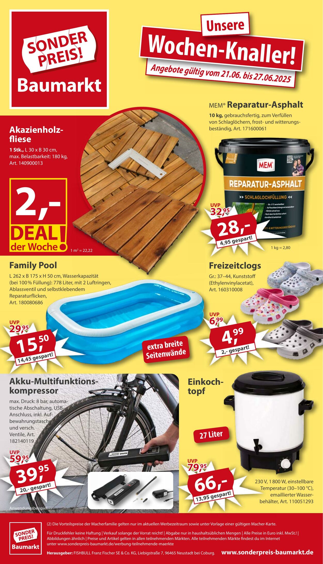 Prospekt Sonderpreis Baumarkt 14.06.2025 - 28.06.2025