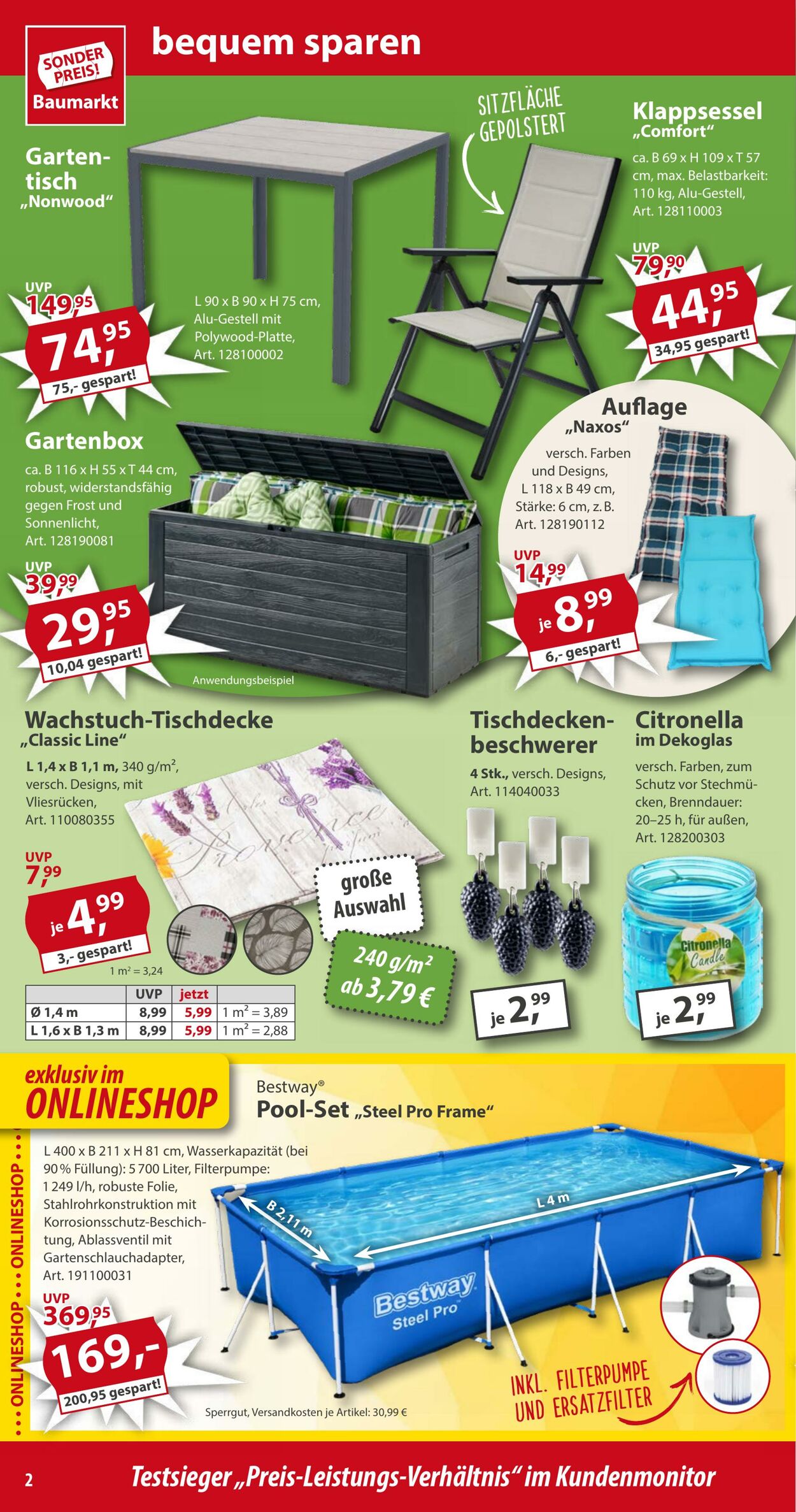Prospekt Sonderpreis Baumarkt 21.06.2025 - 05.07.2025