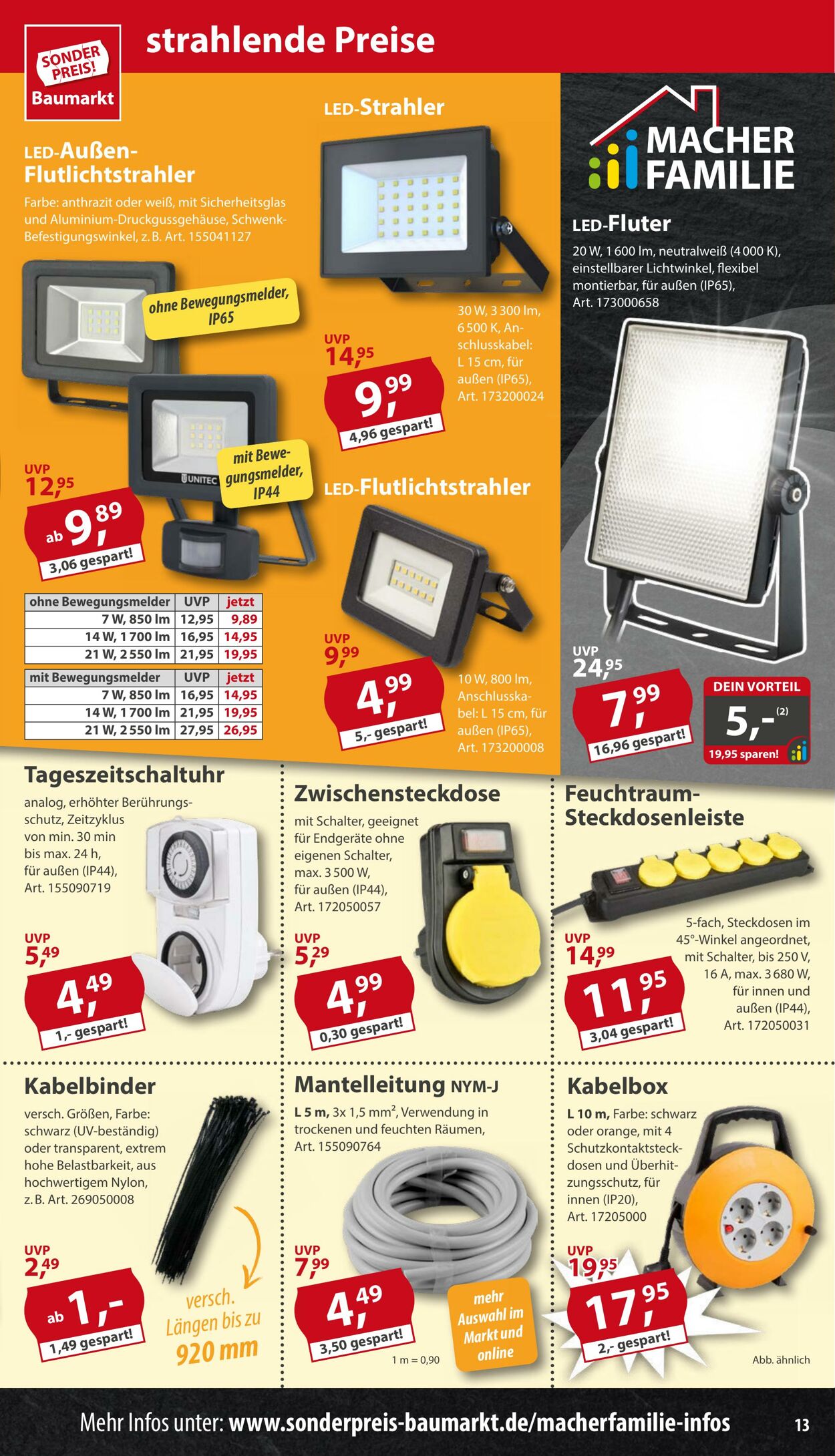 Prospekt Sonderpreis Baumarkt 21.06.2025 - 05.07.2025