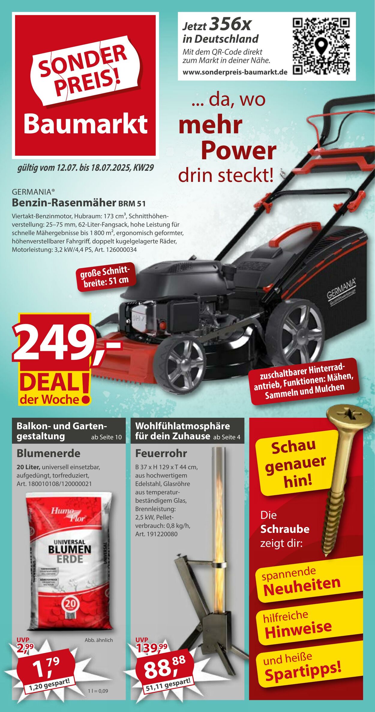 Prospekt Sonderpreis Baumarkt 05.07.2025 - 19.07.2025