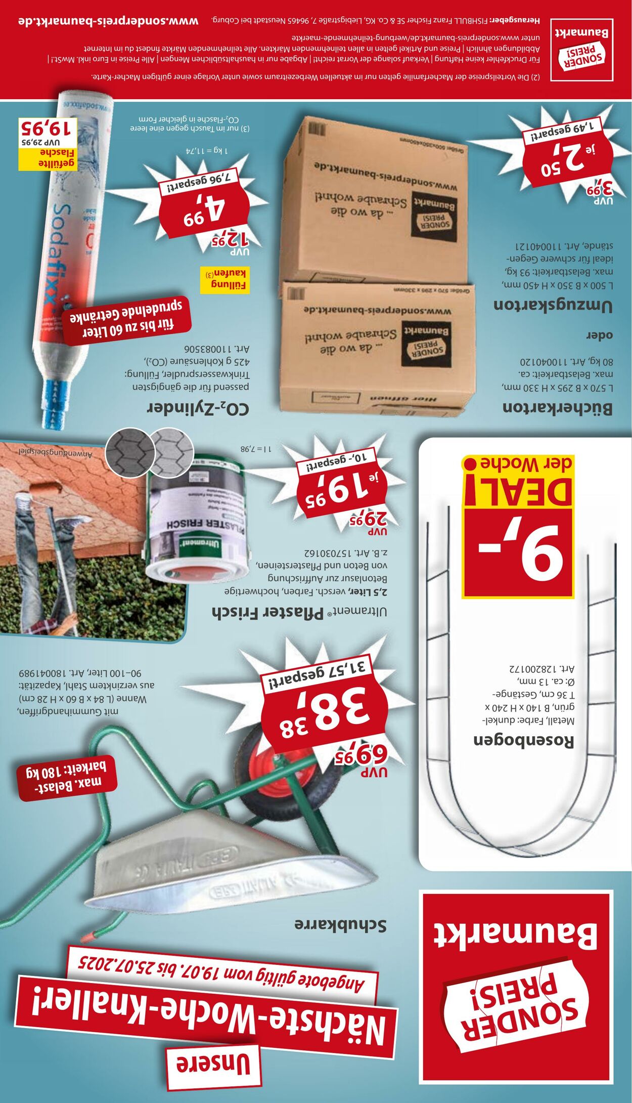 Prospekt Sonderpreis Baumarkt 05.07.2025 - 19.07.2025