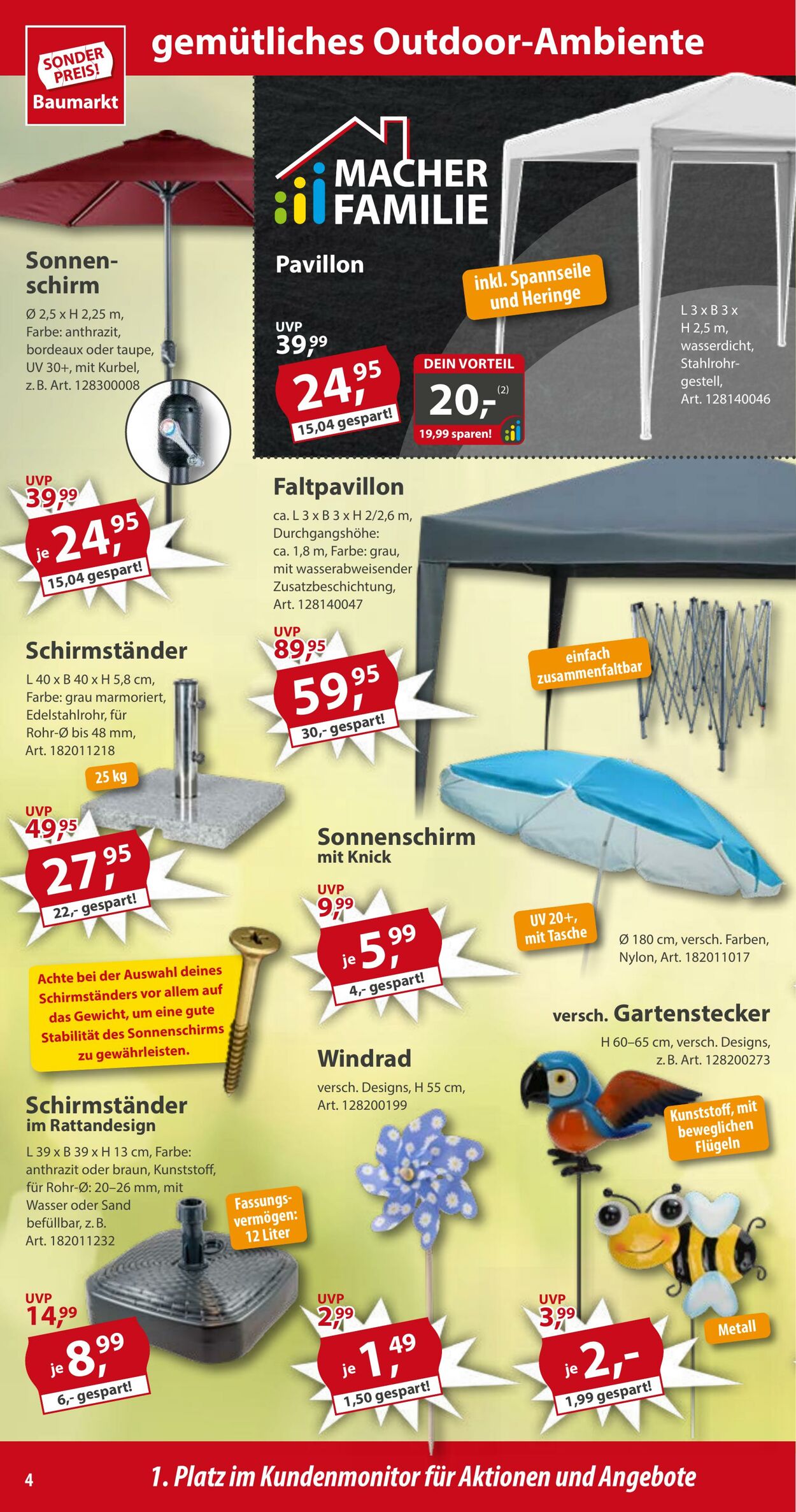 Prospekt Sonderpreis Baumarkt 05.07.2025 - 19.07.2025