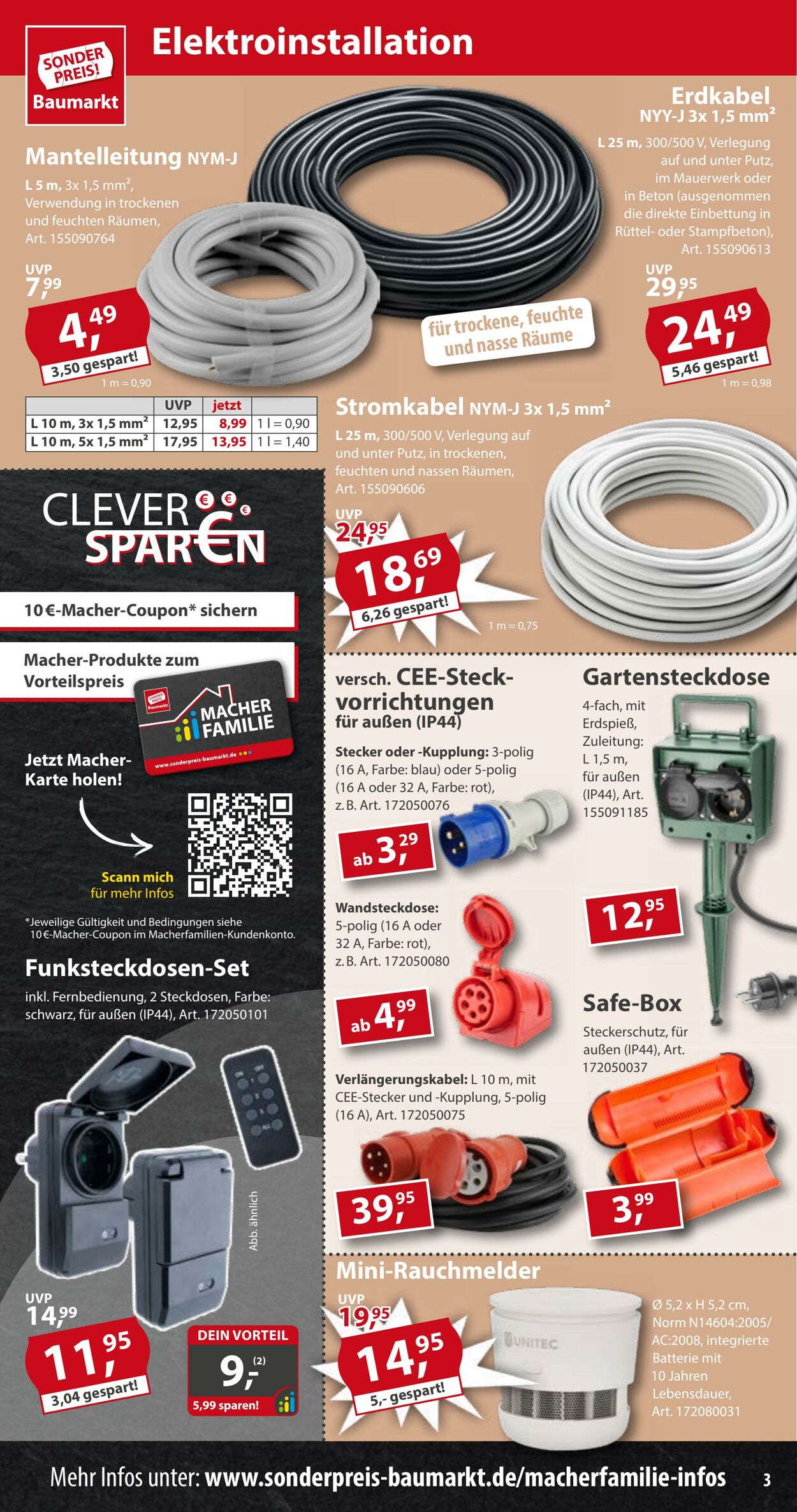 Prospekt Sonderpreis Baumarkt 05.07.2025 - 19.07.2025