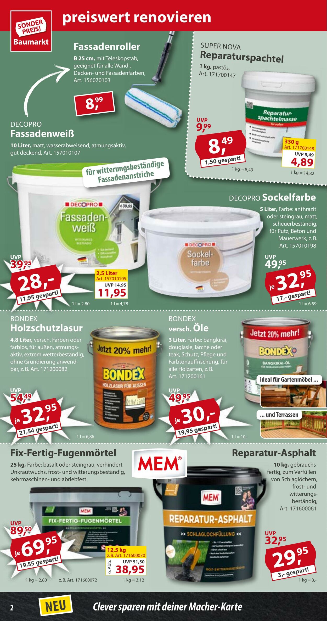 Prospekt Sonderpreis Baumarkt 05.07.2025 - 19.07.2025