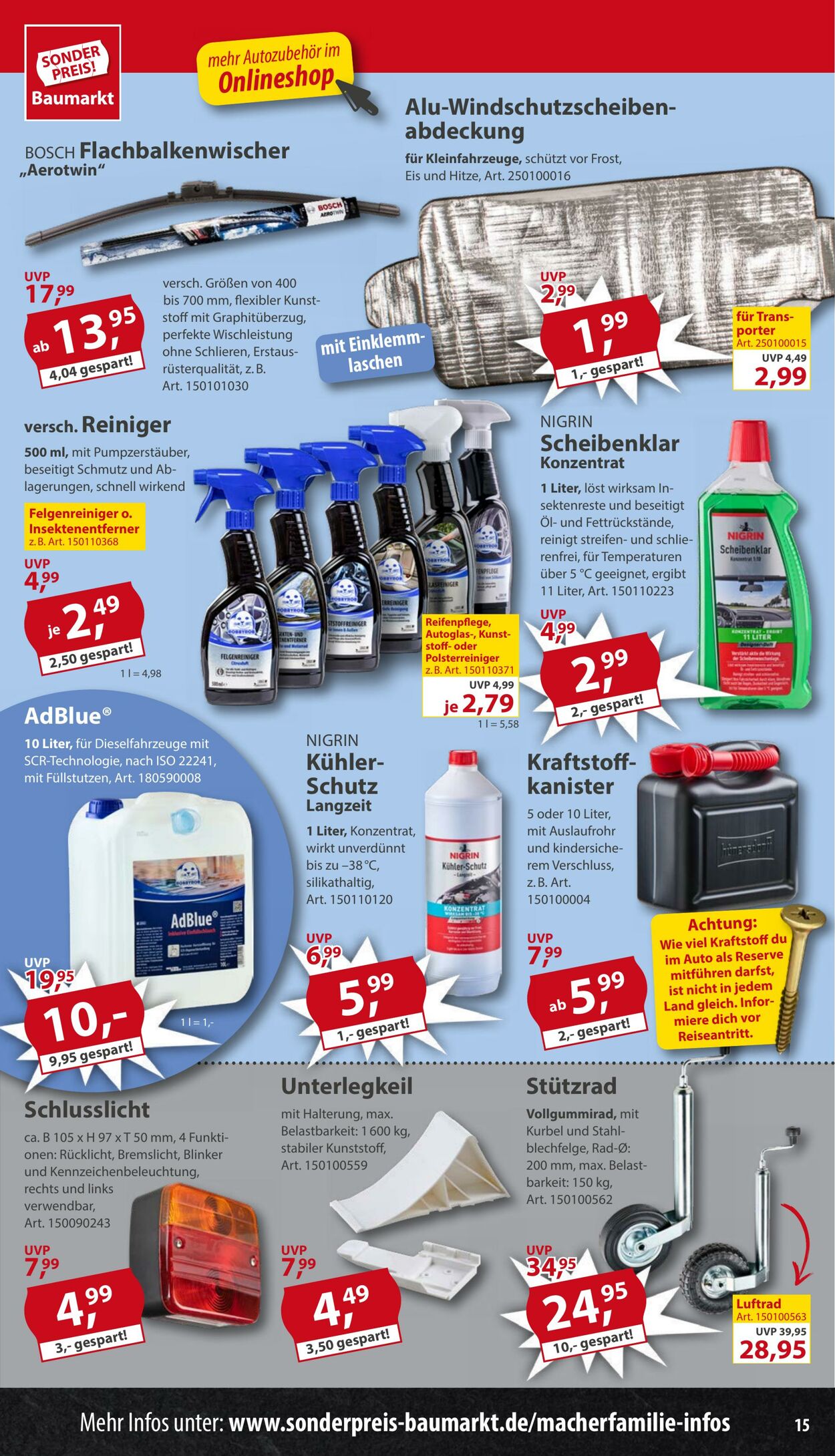 Prospekt Sonderpreis Baumarkt 09.08.2025 - 23.08.2025