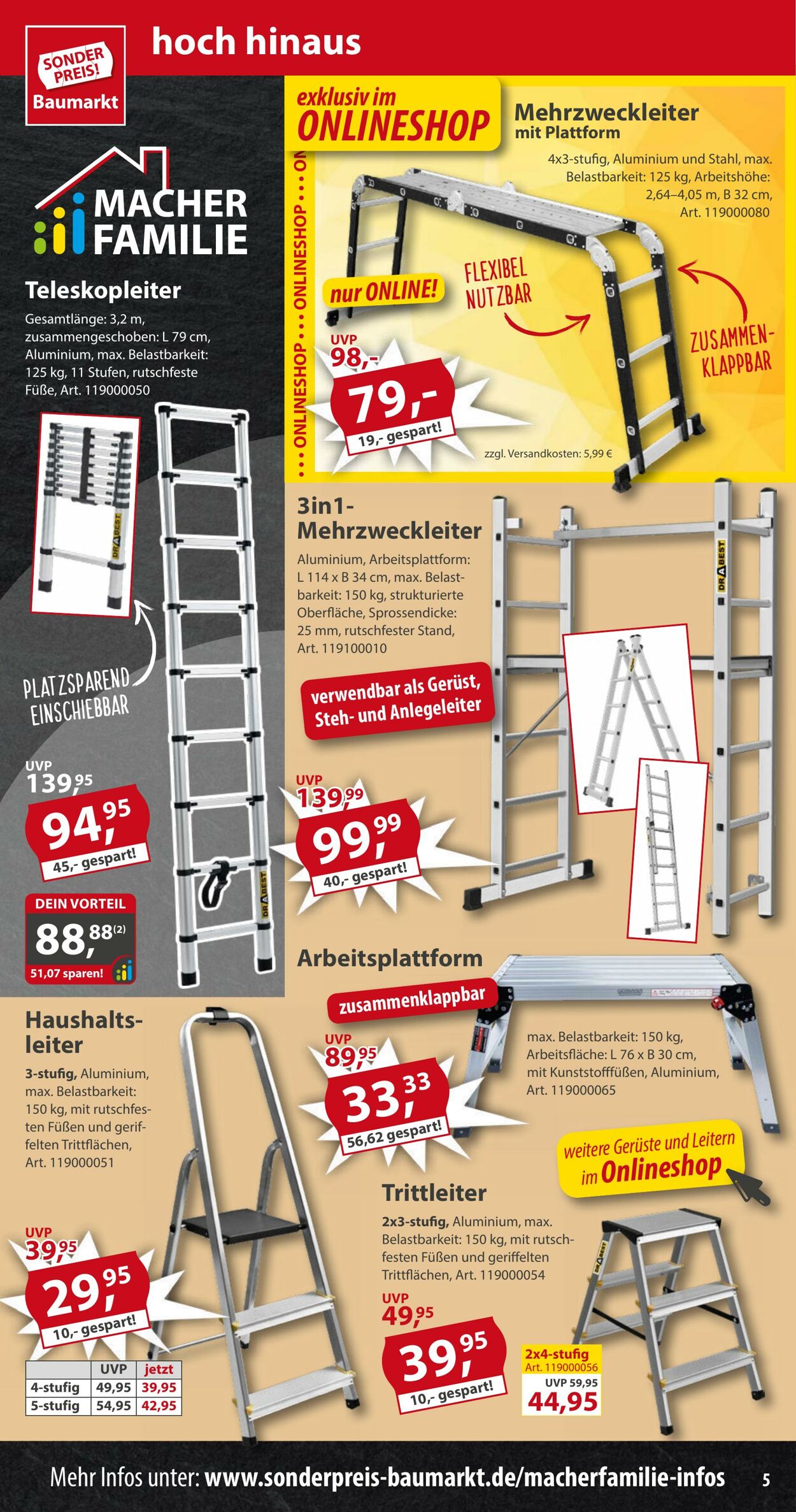 Prospekt Sonderpreis Baumarkt 09.08.2025 - 23.08.2025