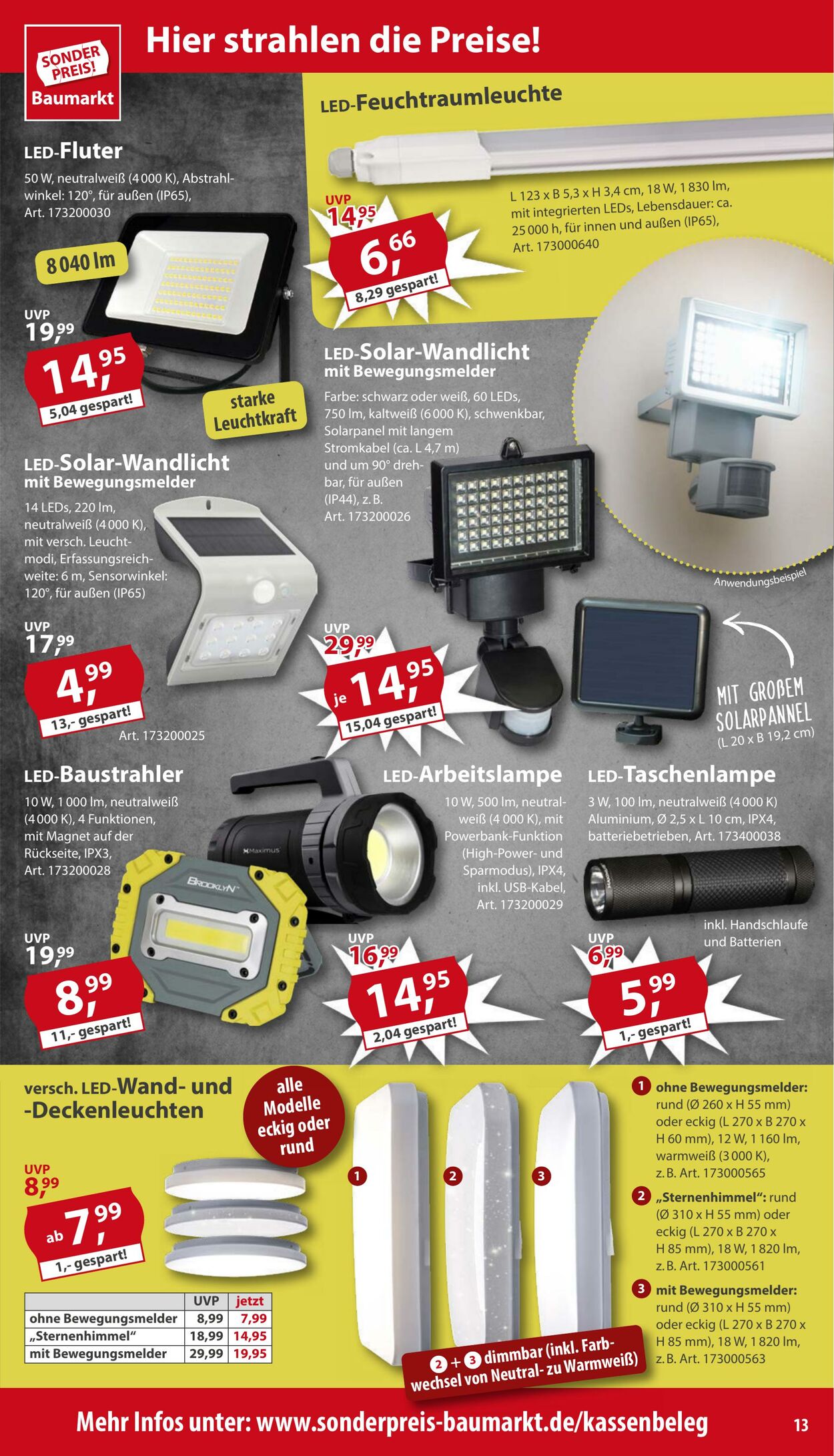 Prospekt Sonderpreis Baumarkt 09.08.2025 - 23.08.2025