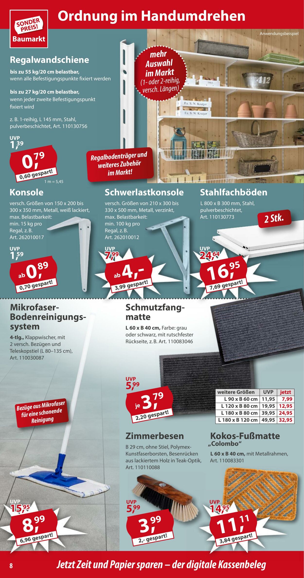 Prospekt Sonderpreis Baumarkt 23.08.2025 - 06.09.2025