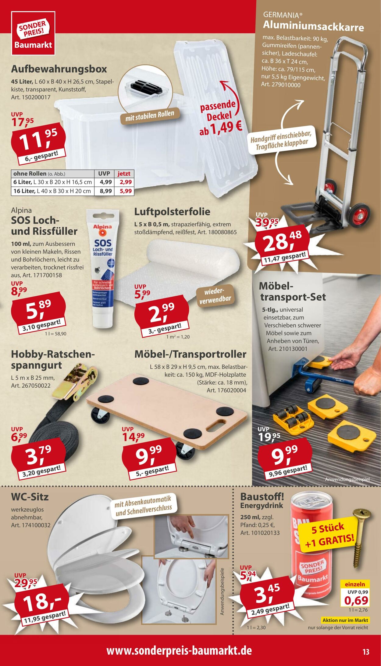 Prospekt Sonderpreis Baumarkt 23.08.2025 - 06.09.2025