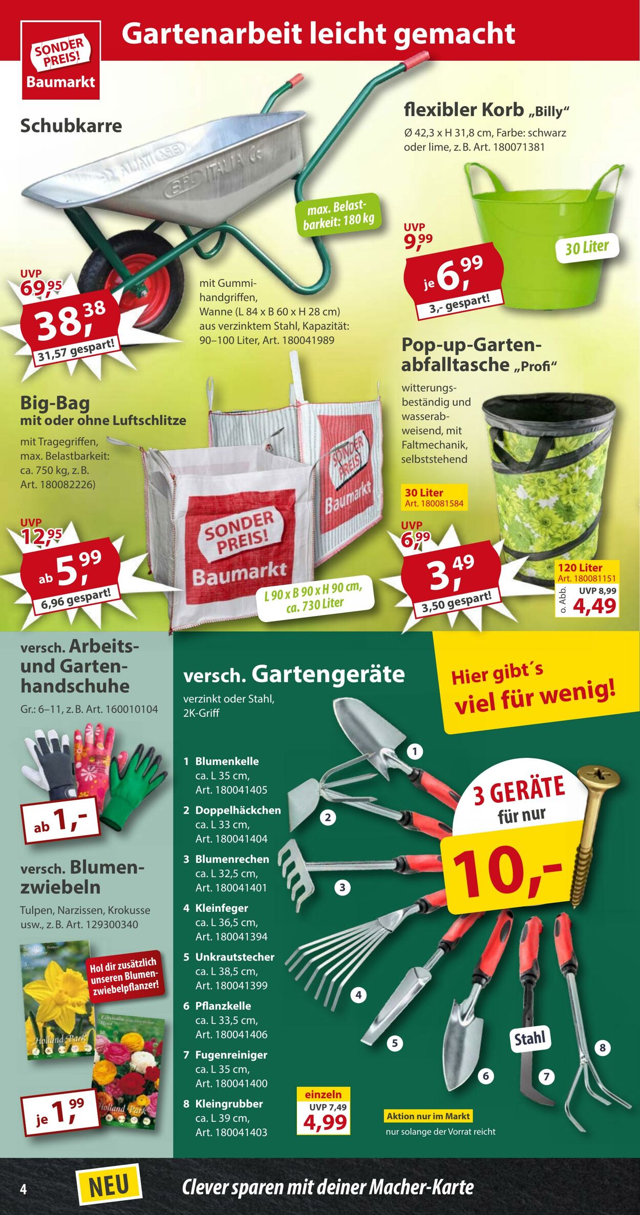 Prospekt Sonderpreis Baumarkt 23.08.2025 - 06.09.2025
