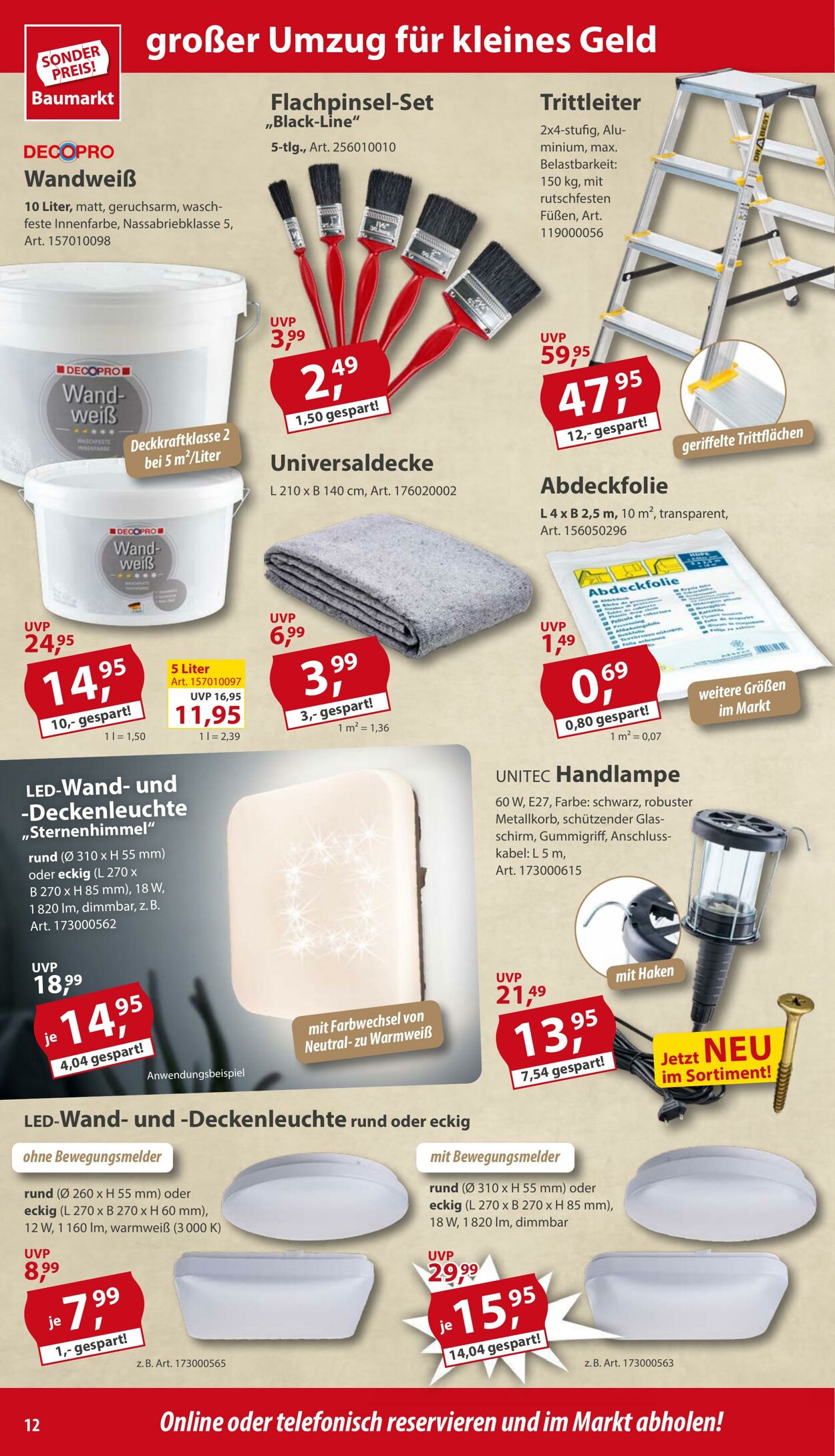 Prospekt Sonderpreis Baumarkt 23.08.2025 - 06.09.2025