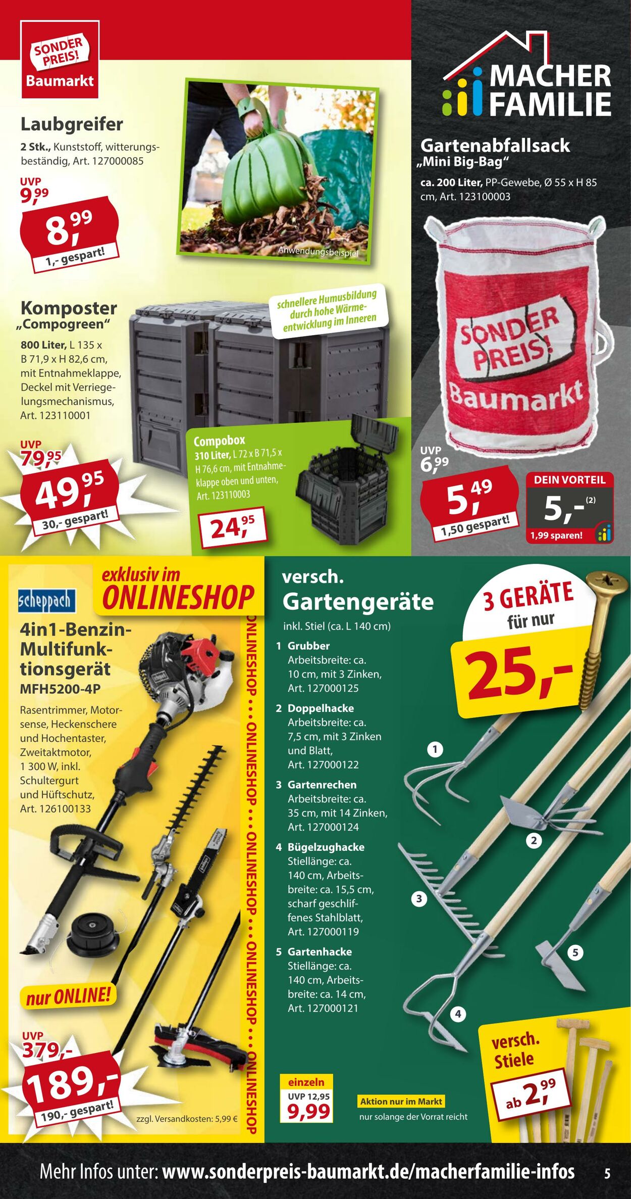 Prospekt Sonderpreis Baumarkt 23.08.2025 - 06.09.2025