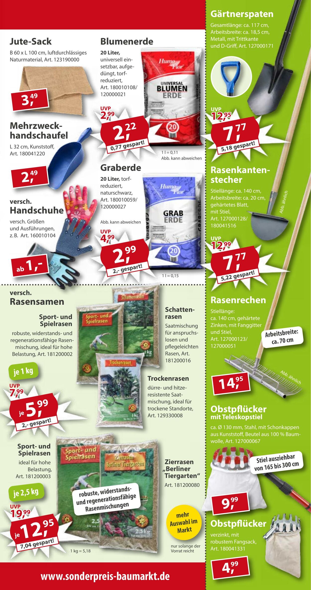 Prospekt Sonderpreis Baumarkt 06.09.2025 - 20.09.2025