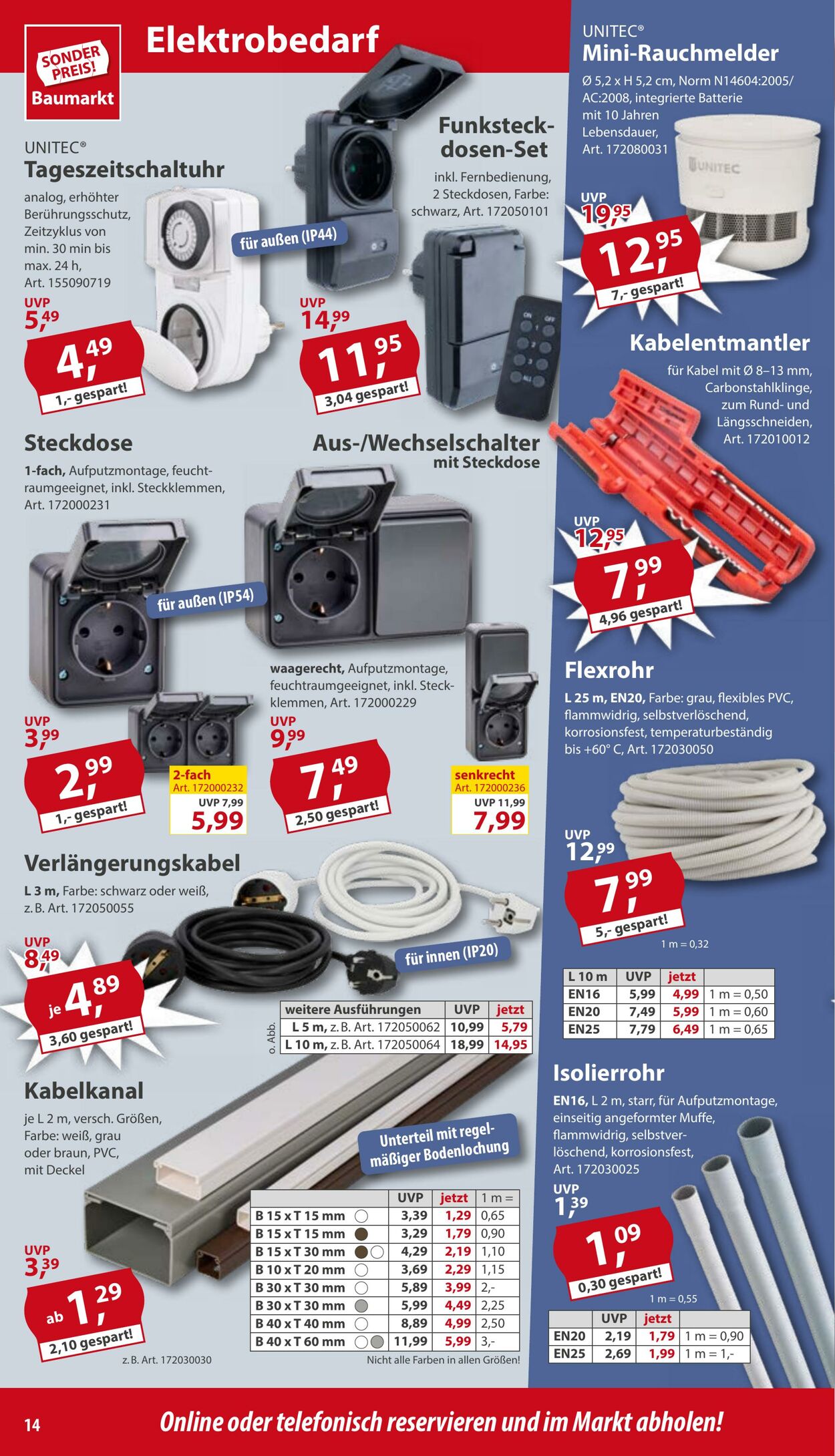 Prospekt Sonderpreis Baumarkt 06.09.2025 - 20.09.2025