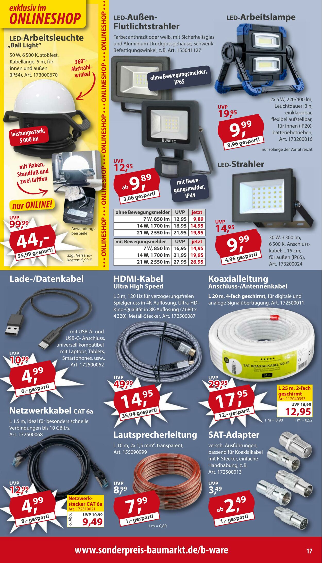 Prospekt Sonderpreis Baumarkt 20.09.2025 - 04.10.2025