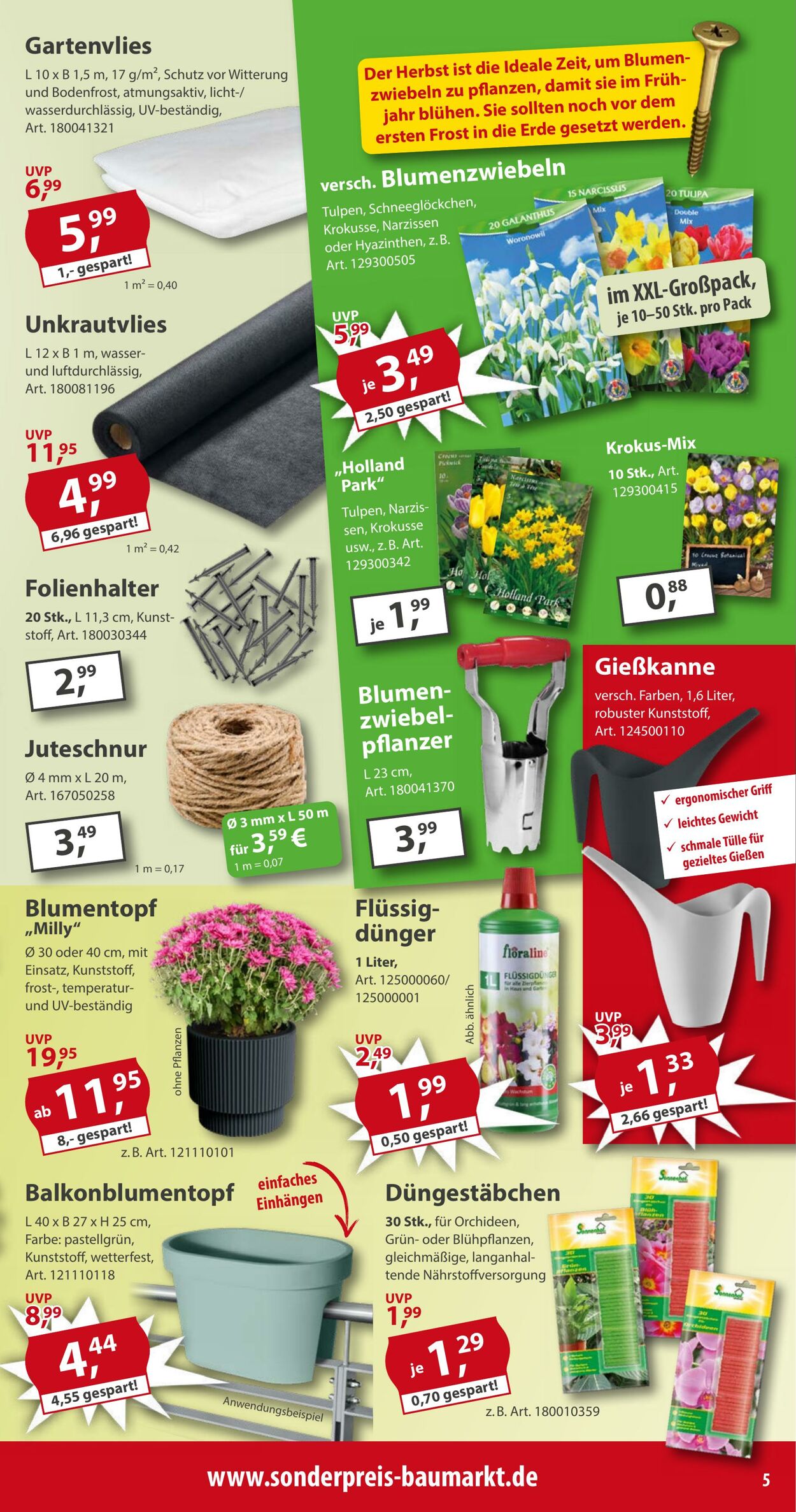 Prospekt Sonderpreis Baumarkt 20.09.2025 - 04.10.2025