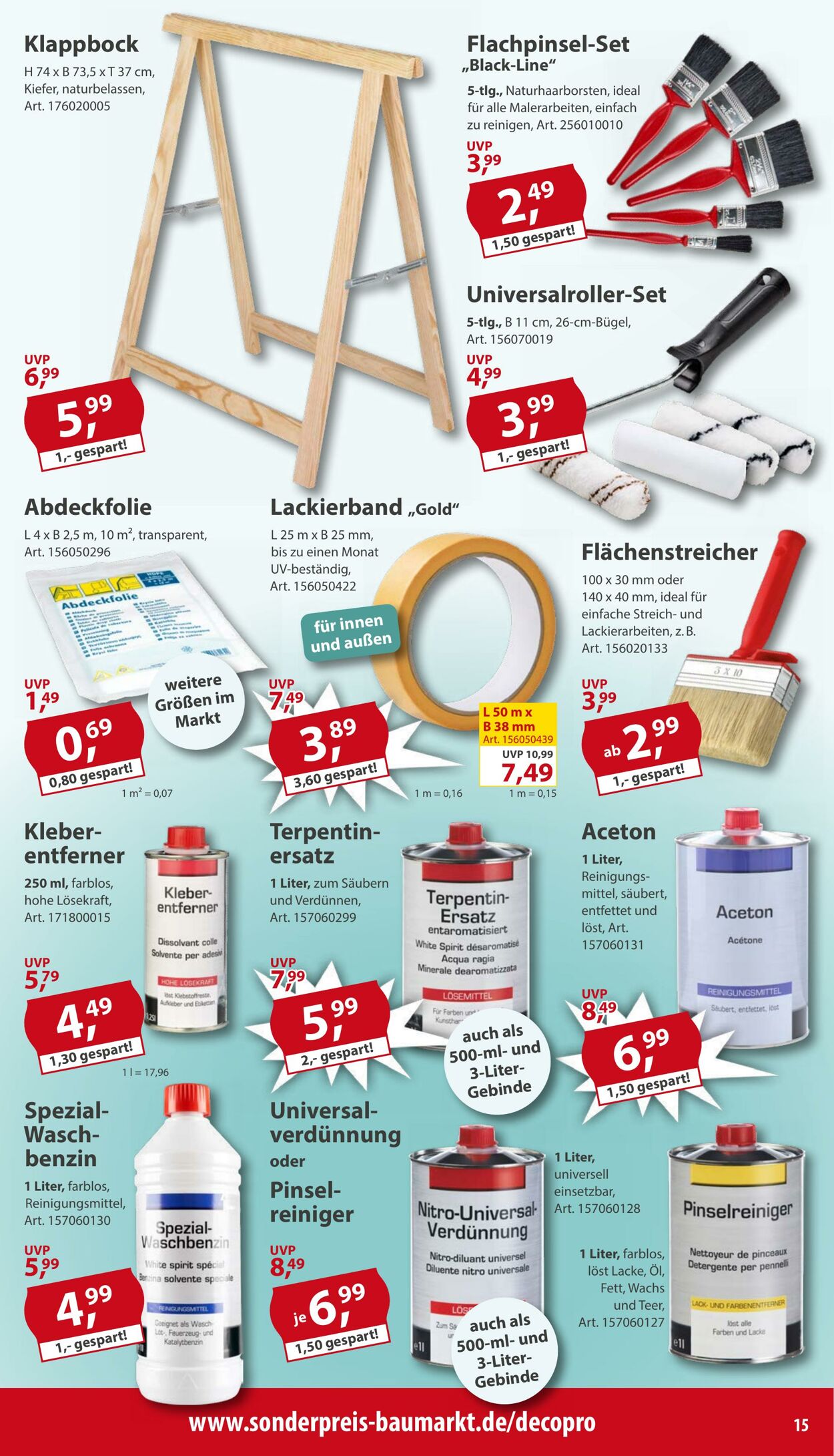 Prospekt Sonderpreis Baumarkt 20.09.2025 - 04.10.2025