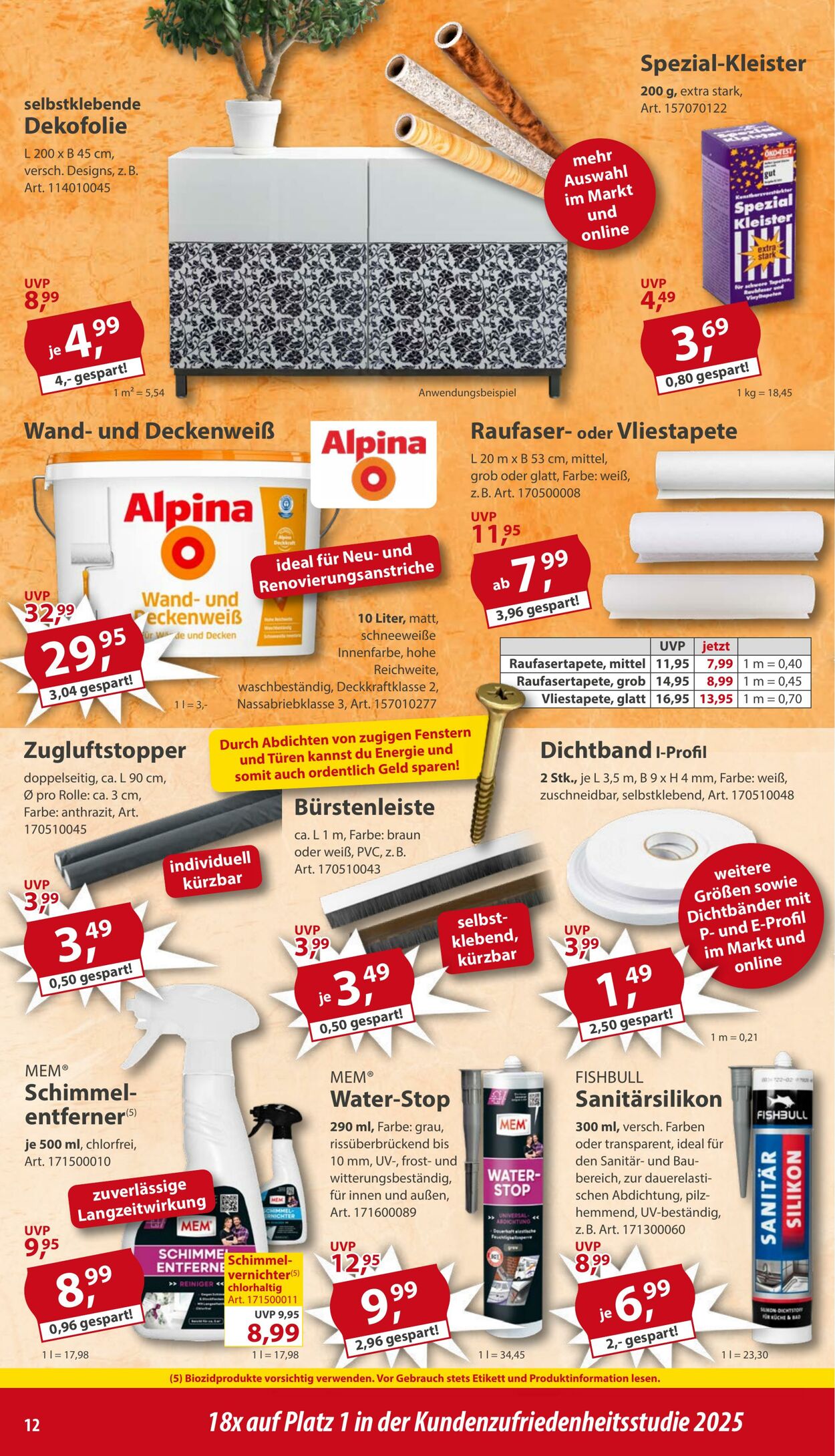 Prospekt Sonderpreis Baumarkt 27.09.2025 - 11.10.2025
