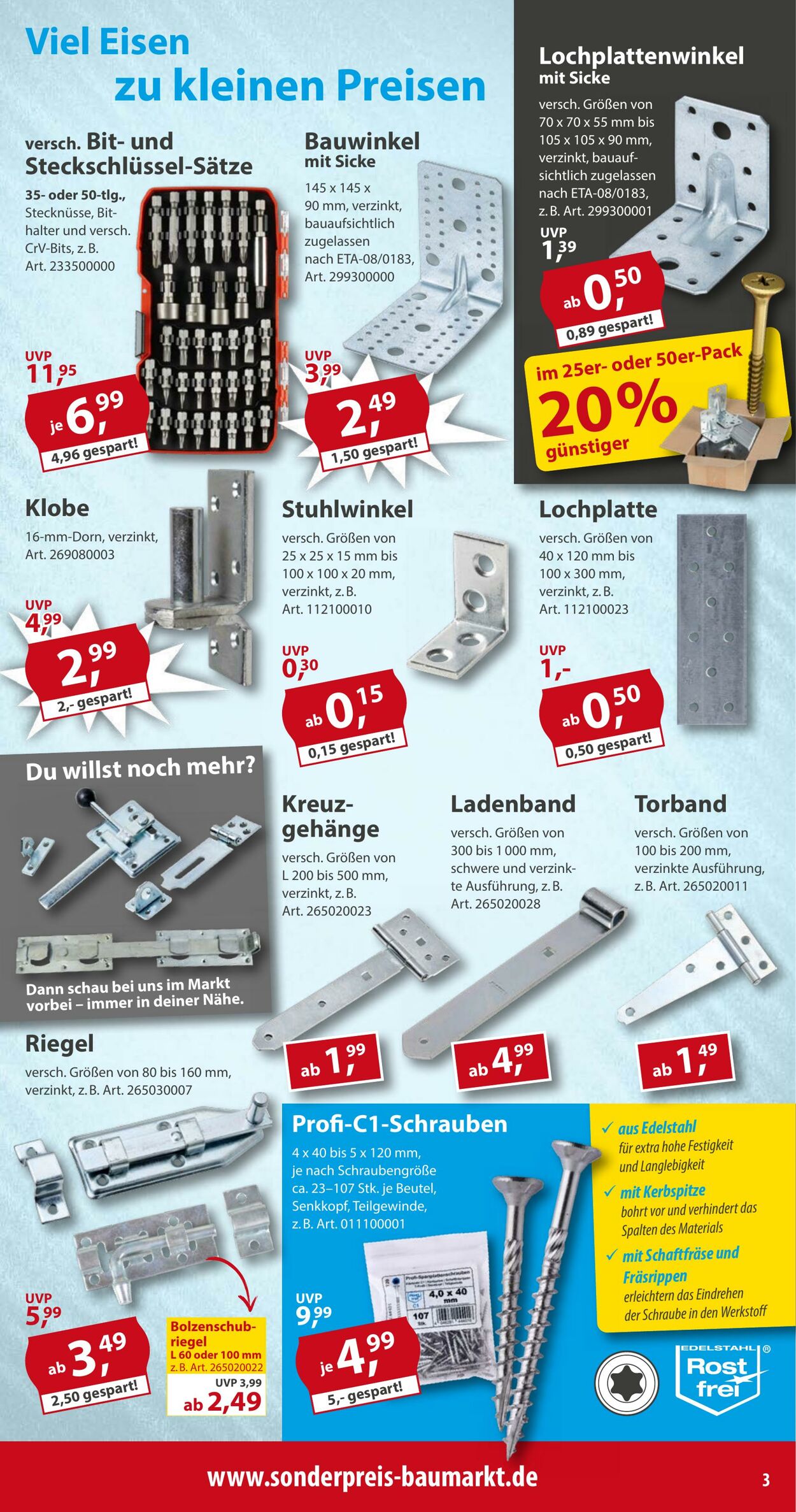 Prospekt Sonderpreis Baumarkt 27.09.2025 - 11.10.2025