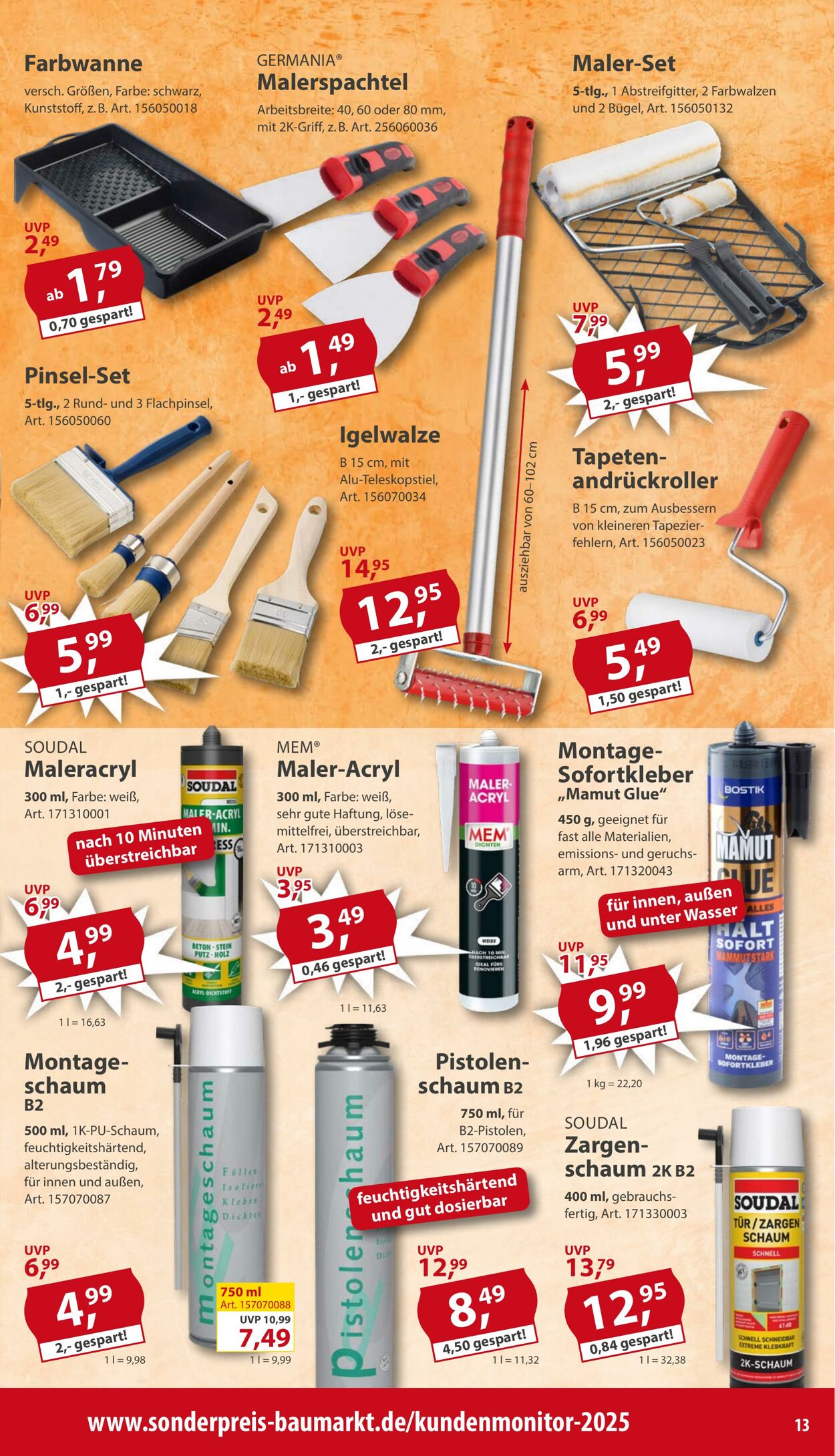 Prospekt Sonderpreis Baumarkt 27.09.2025 - 11.10.2025