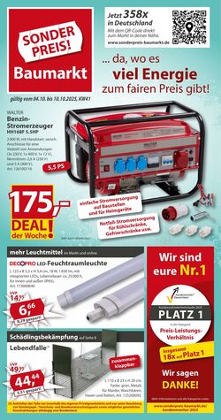 Prospekt Sonderpreis Baumarkt 27.09.2025 - 11.10.2025