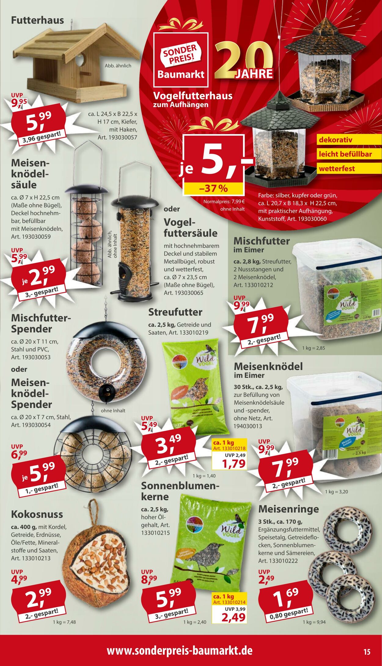 Prospekt Sonderpreis Baumarkt 08.11.2025 - 22.11.2025