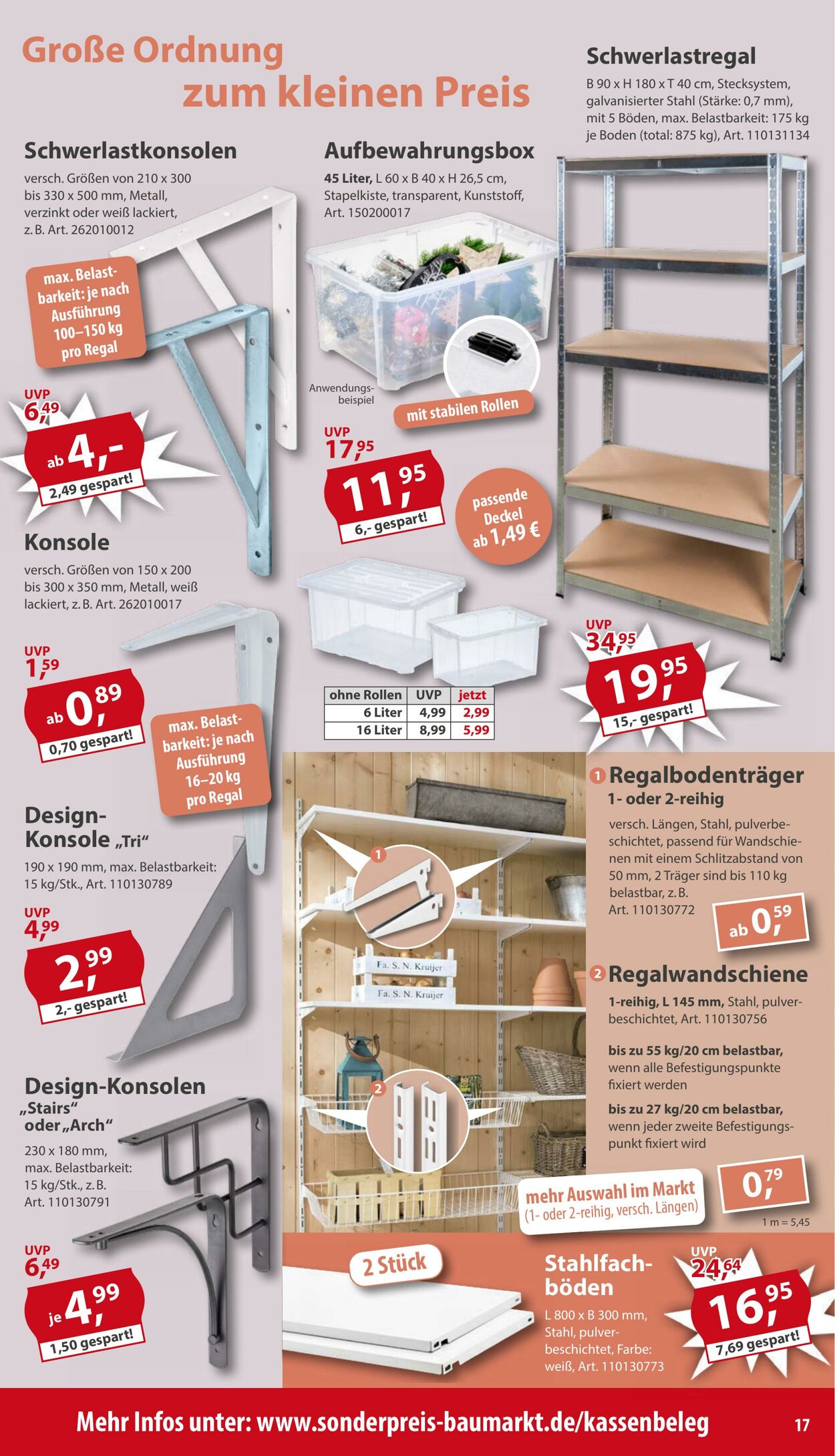 Prospekt Sonderpreis Baumarkt 08.11.2025 - 22.11.2025