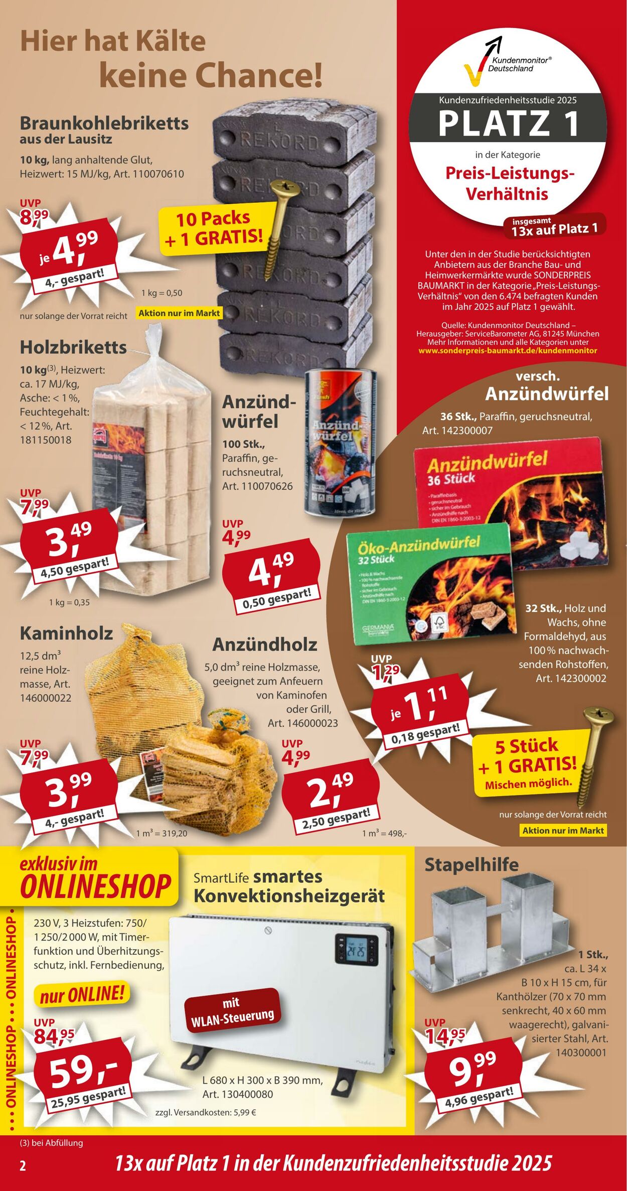 Prospekt Sonderpreis Baumarkt 08.11.2025 - 22.11.2025