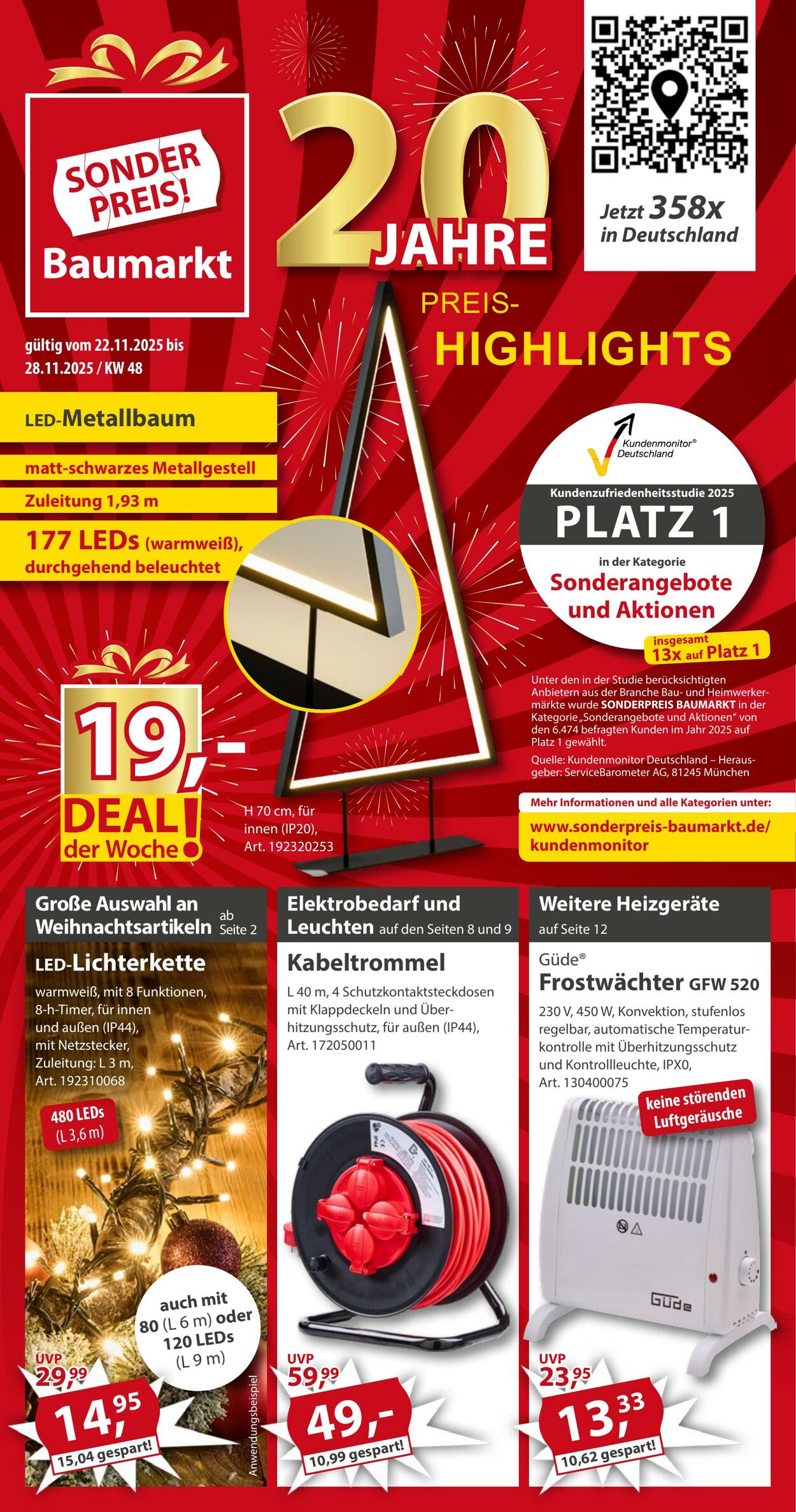 Prospekt Sonderpreis Baumarkt 15.11.2025 - 29.11.2025