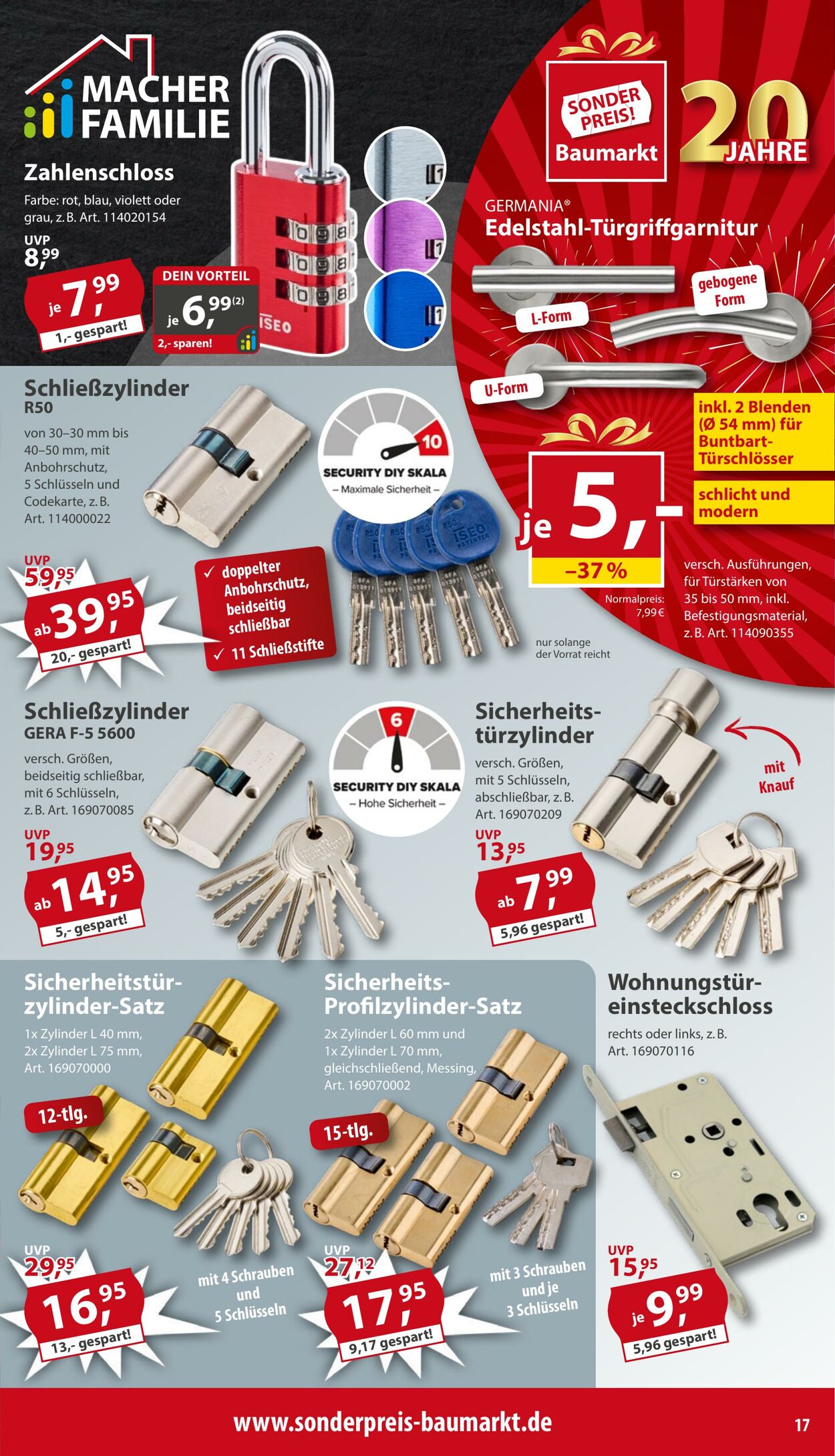 Prospekt Sonderpreis Baumarkt 15.11.2025 - 29.11.2025