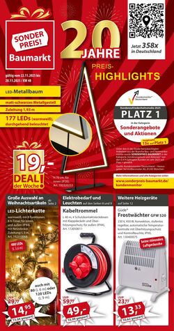 Prospekt Sonderpreis Baumarkt 15.11.2025 - 29.11.2025