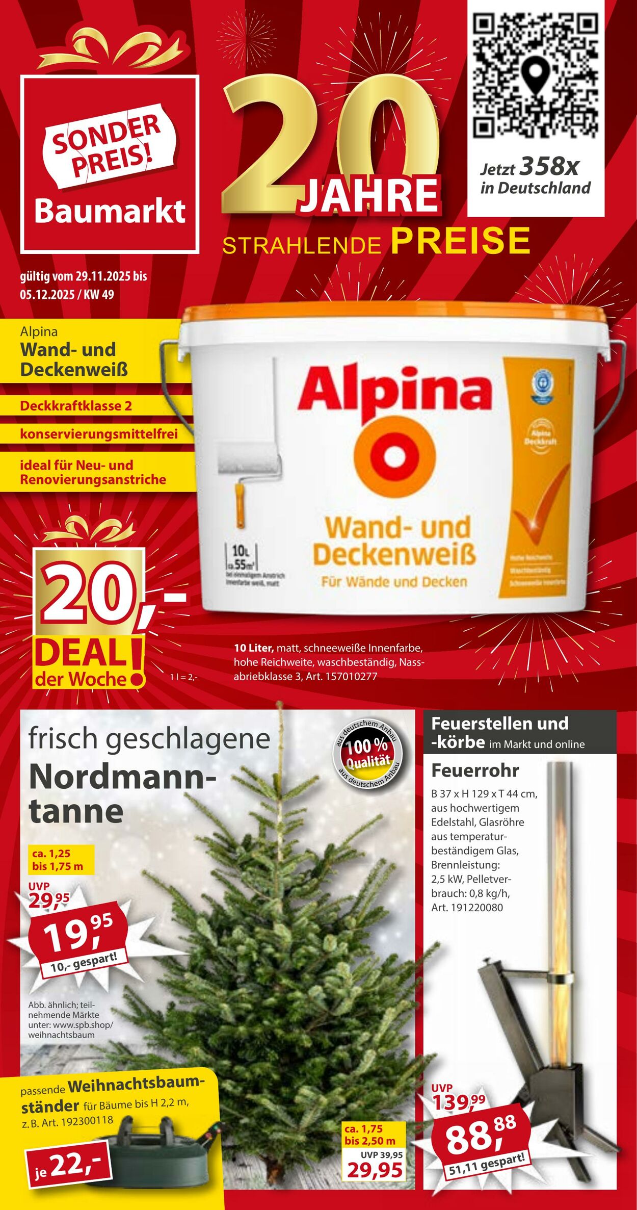 Prospekt Sonderpreis Baumarkt 22.11.2025 - 06.12.2025