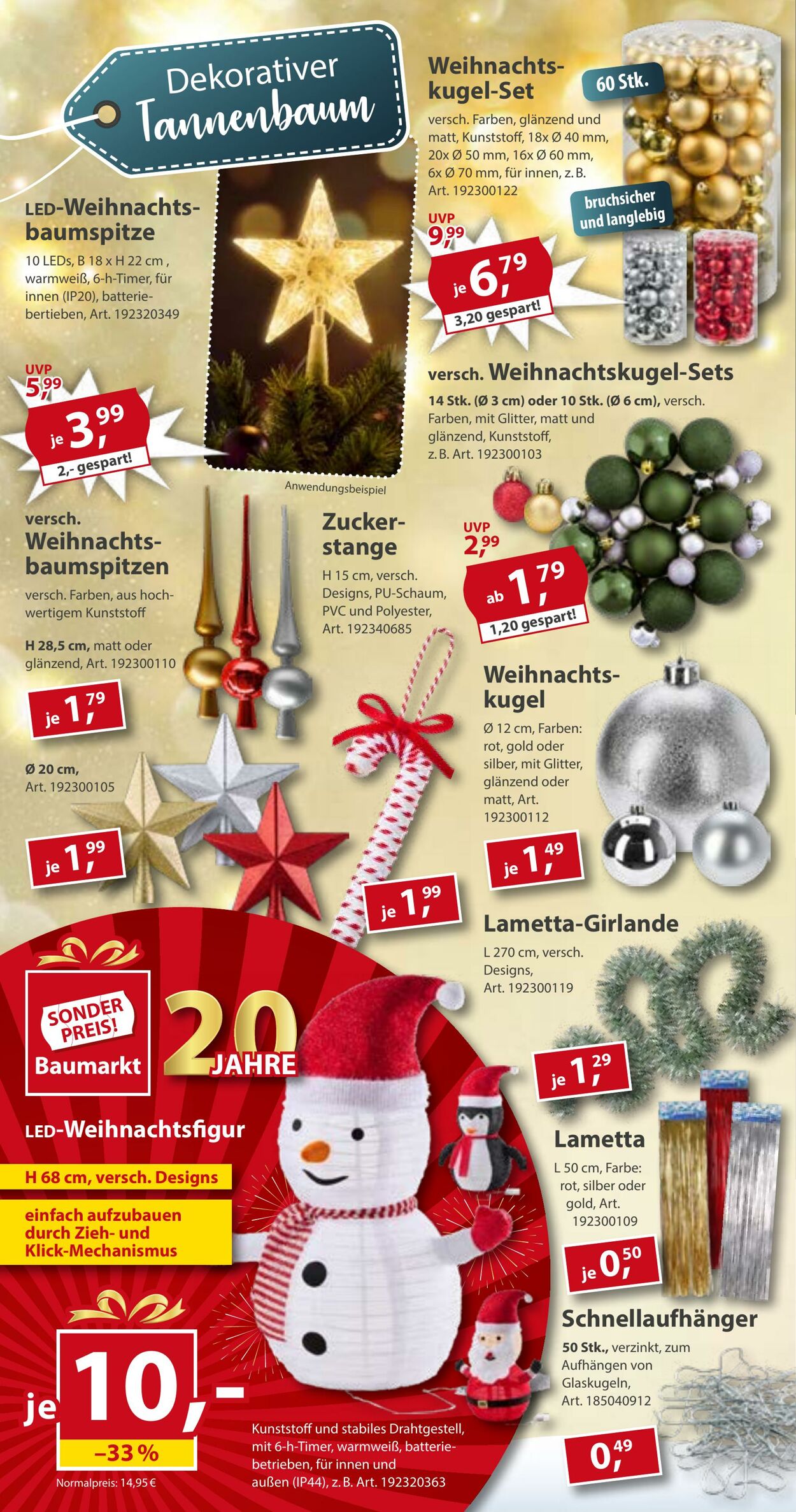 Prospekt Sonderpreis Baumarkt 22.11.2025 - 06.12.2025